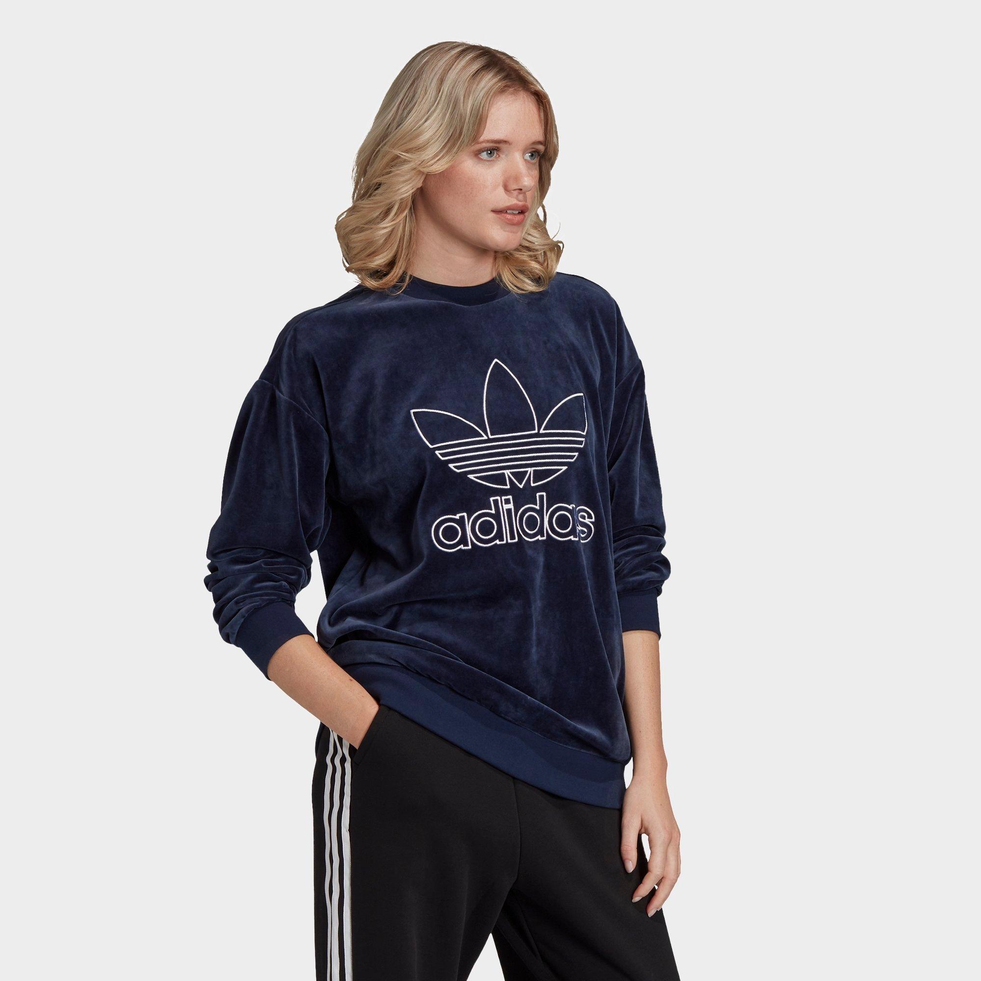 velour adidas sweatshirt