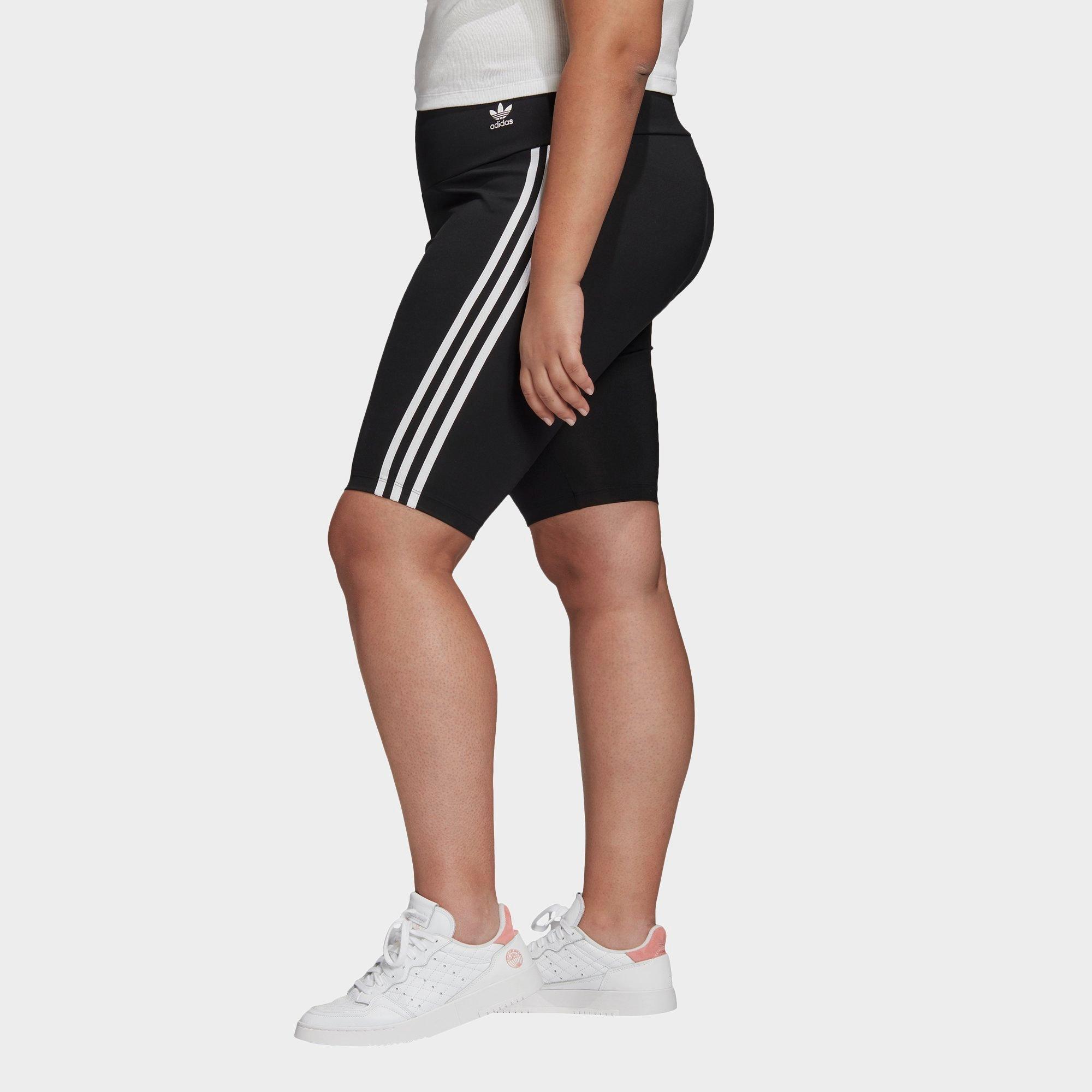 white biker shorts plus size