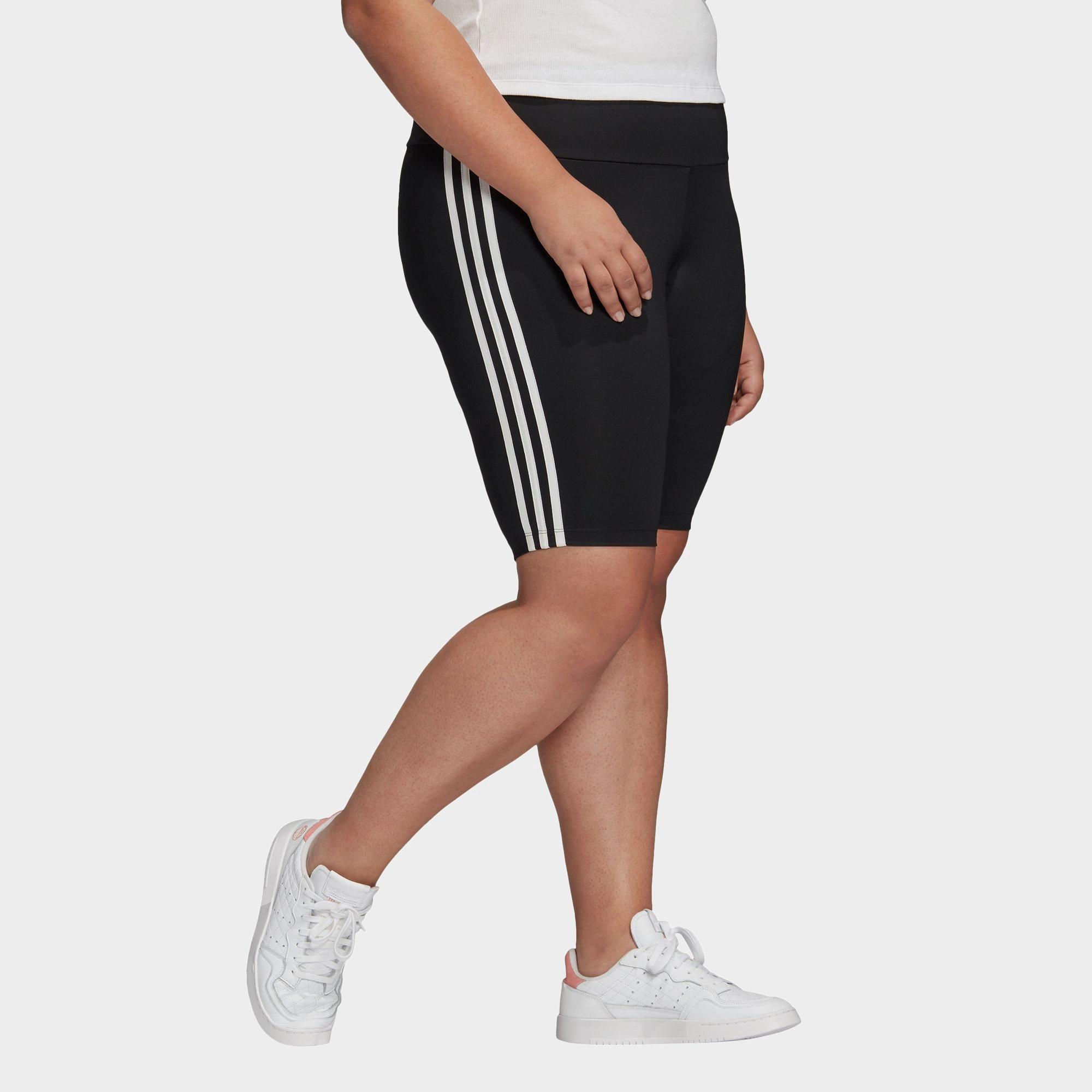 adidas plus size biker shorts