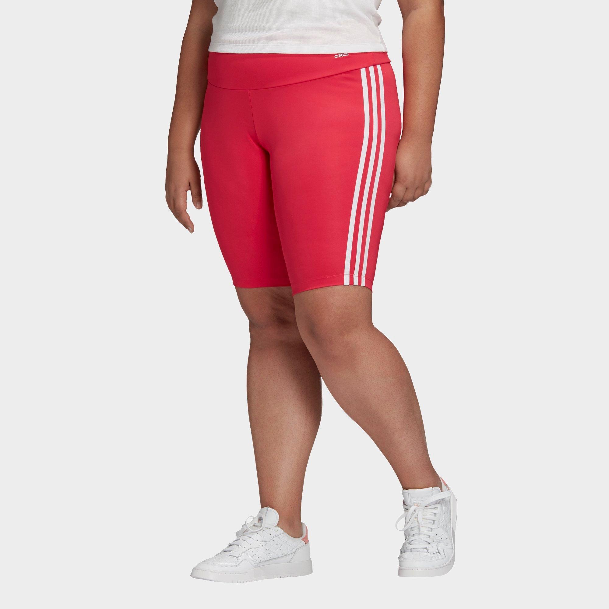 pink adidas biker shorts