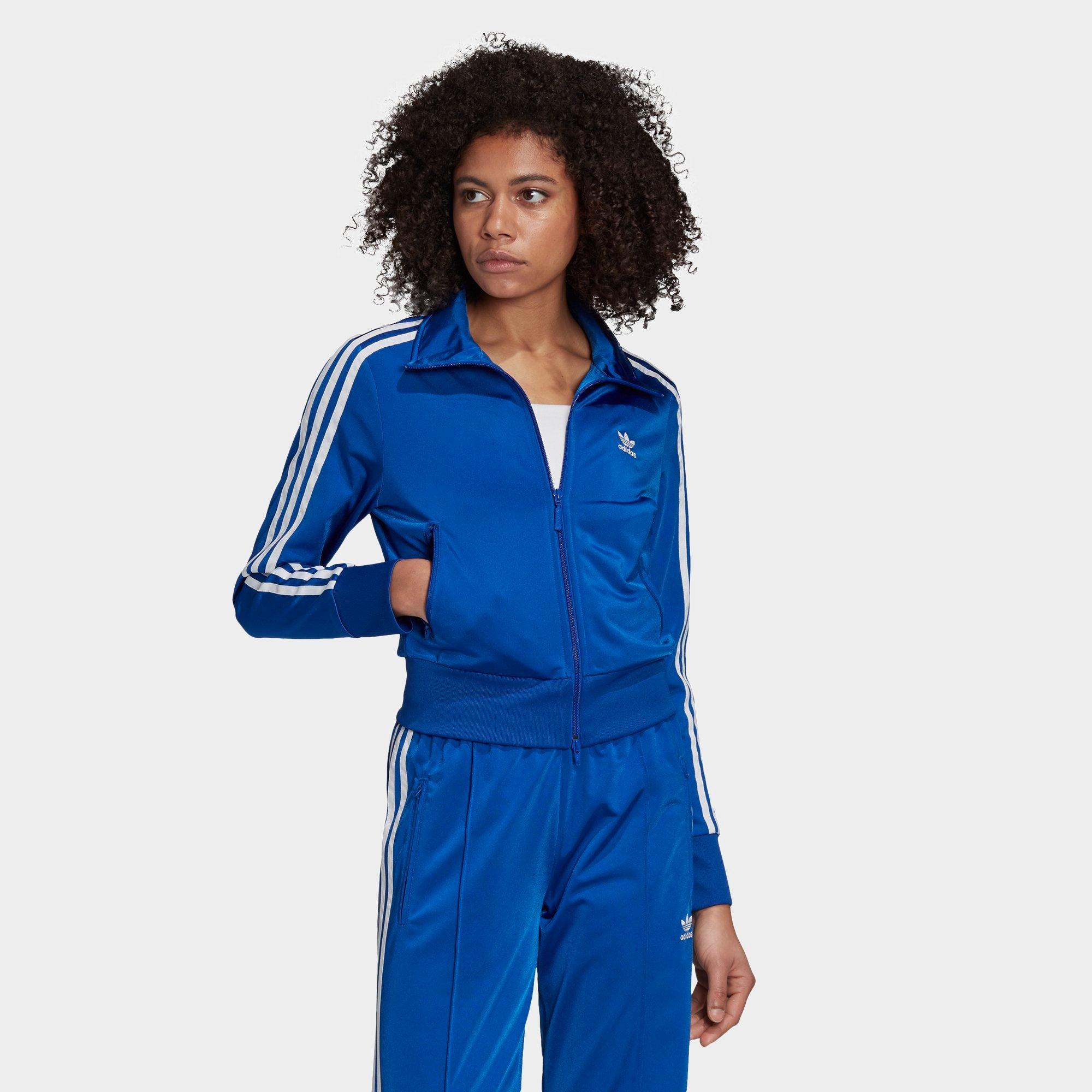 blue and white adidas originals jacket