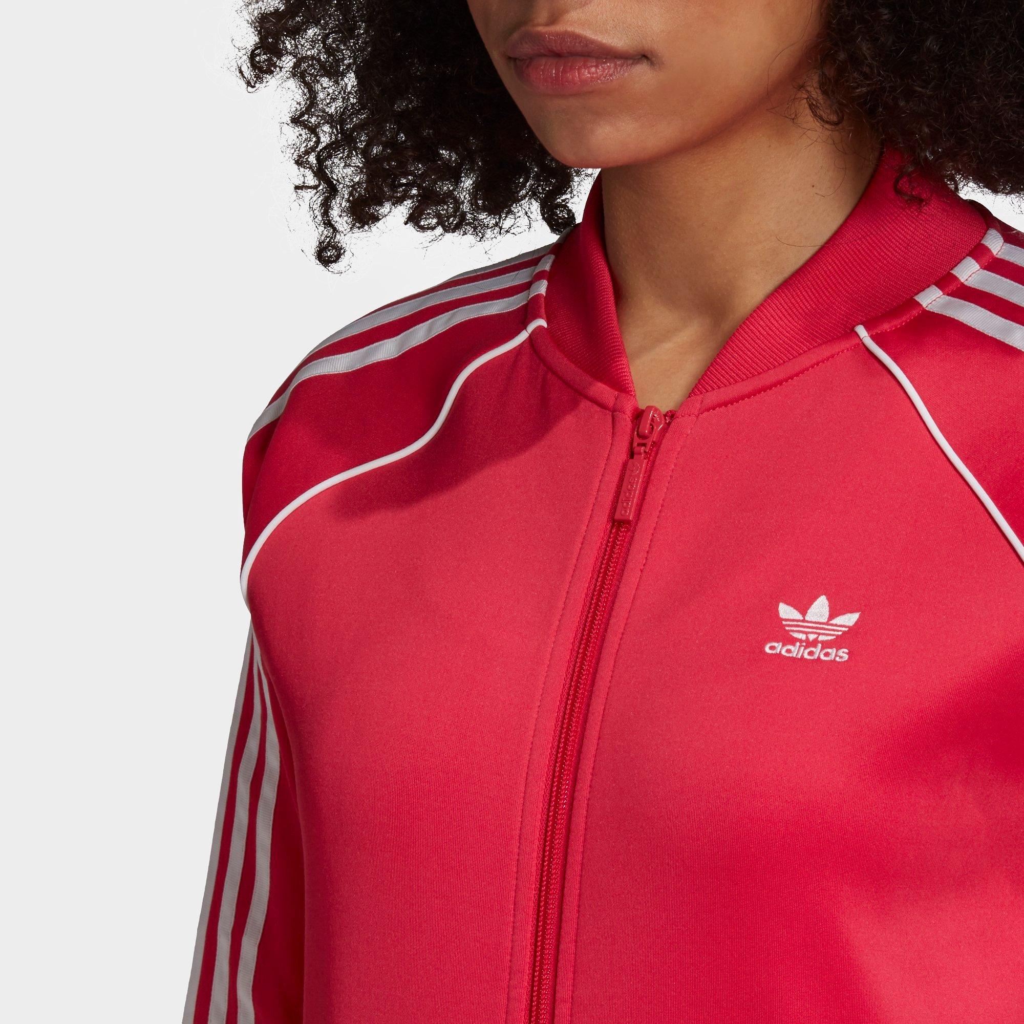 adidas jacket pink stripes