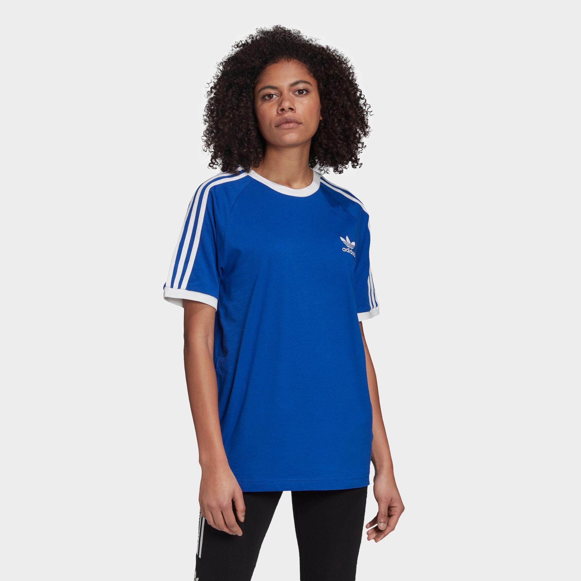 blue adidas top womens