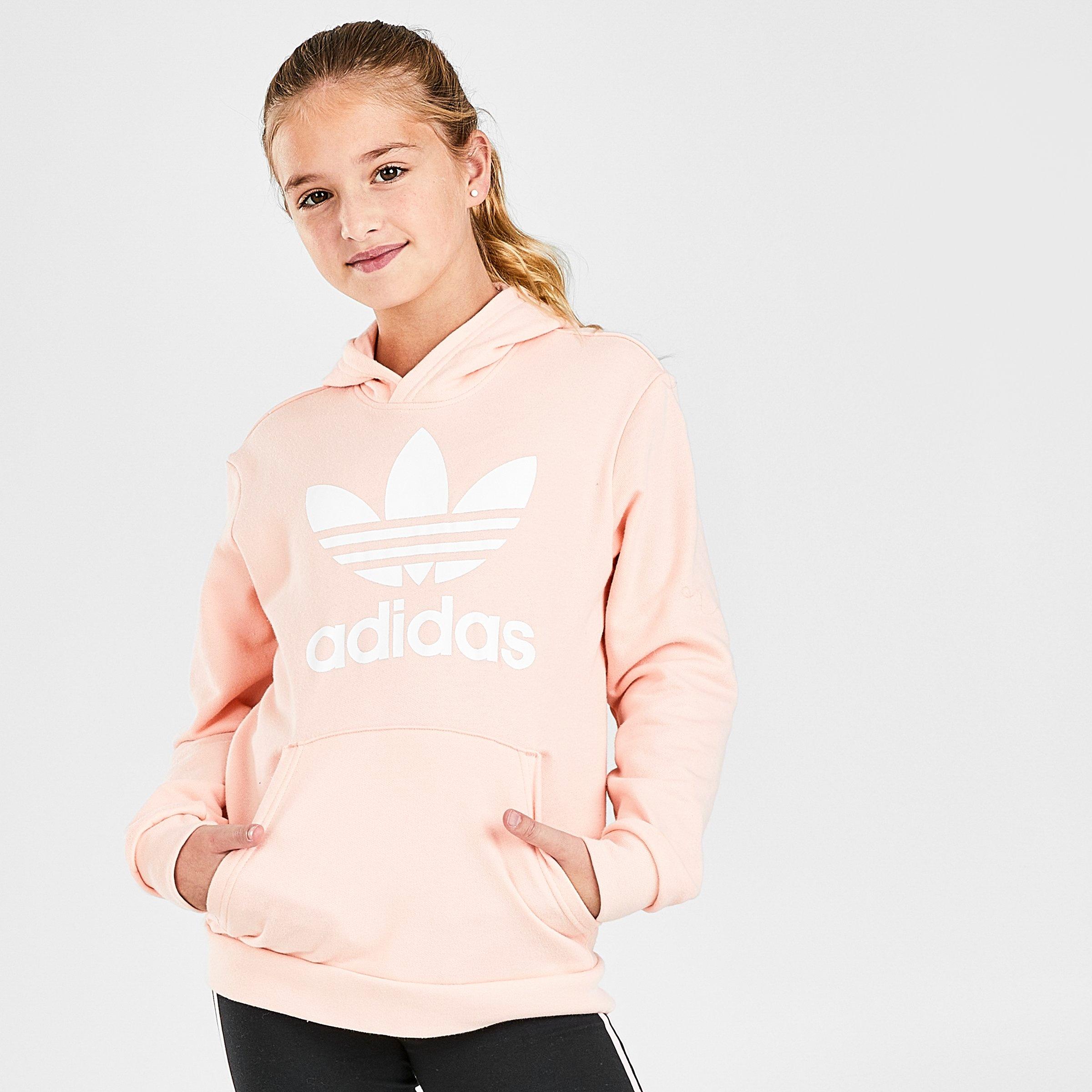 girls adidas trefoil