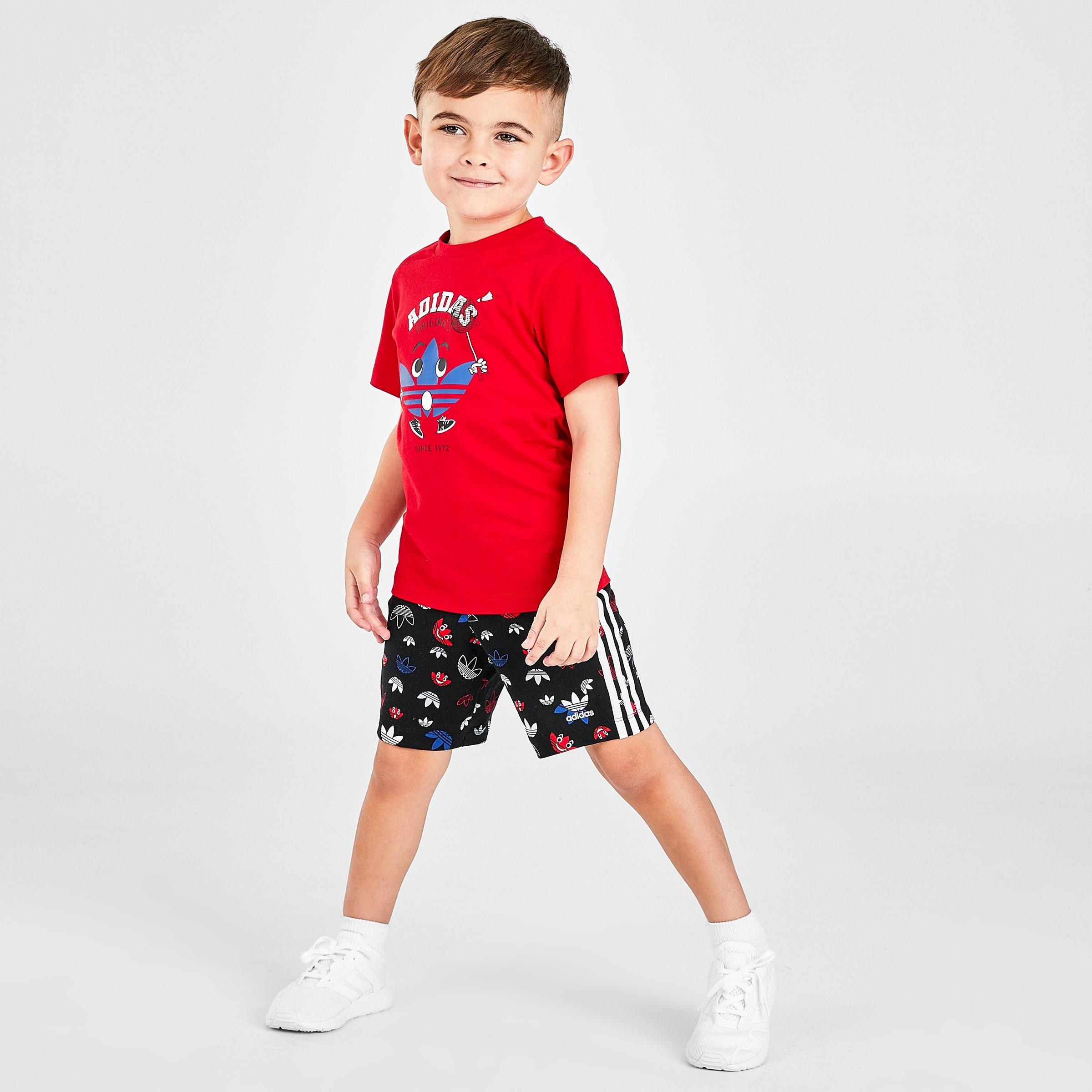 infant adidas shorts and shirt