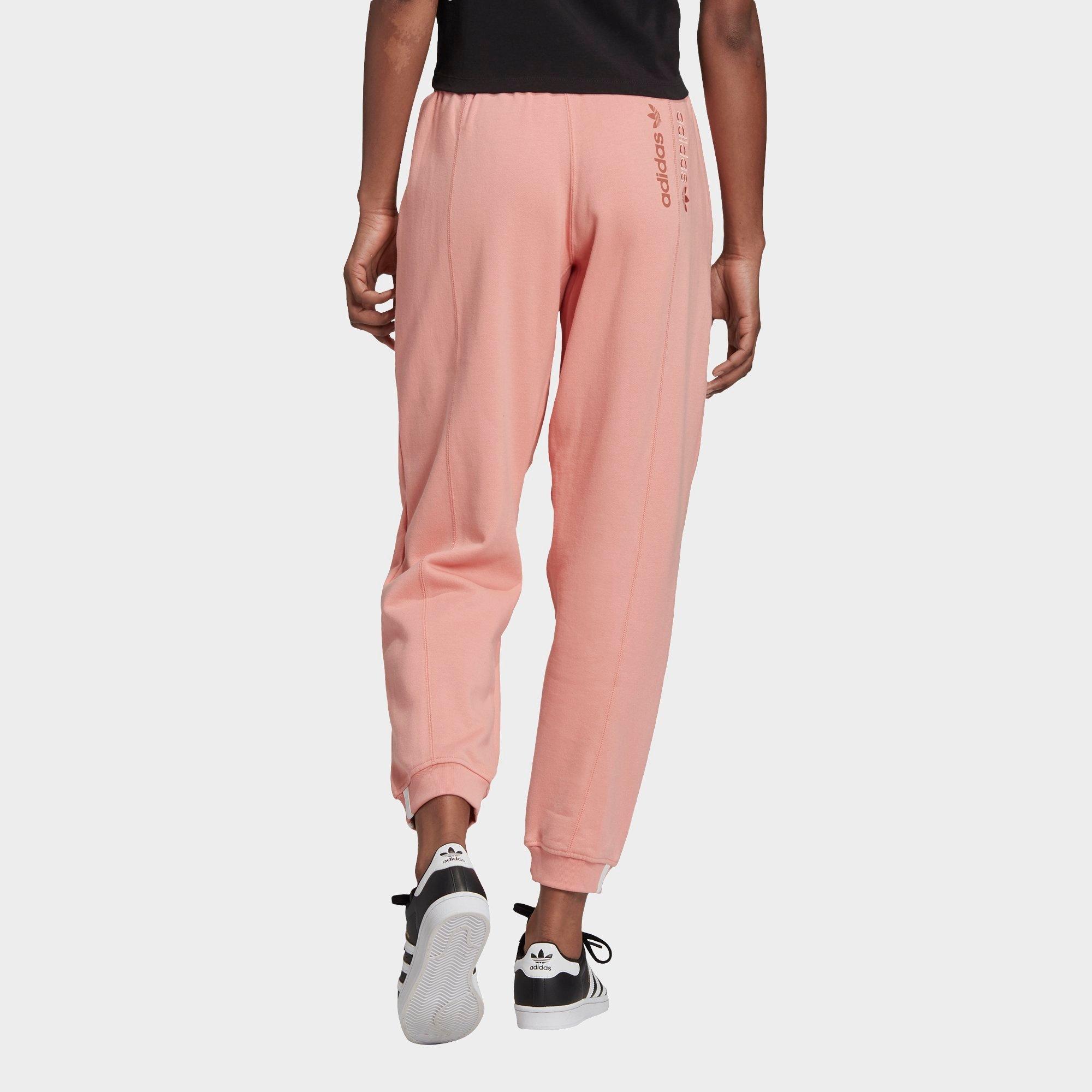 peach adidas joggers