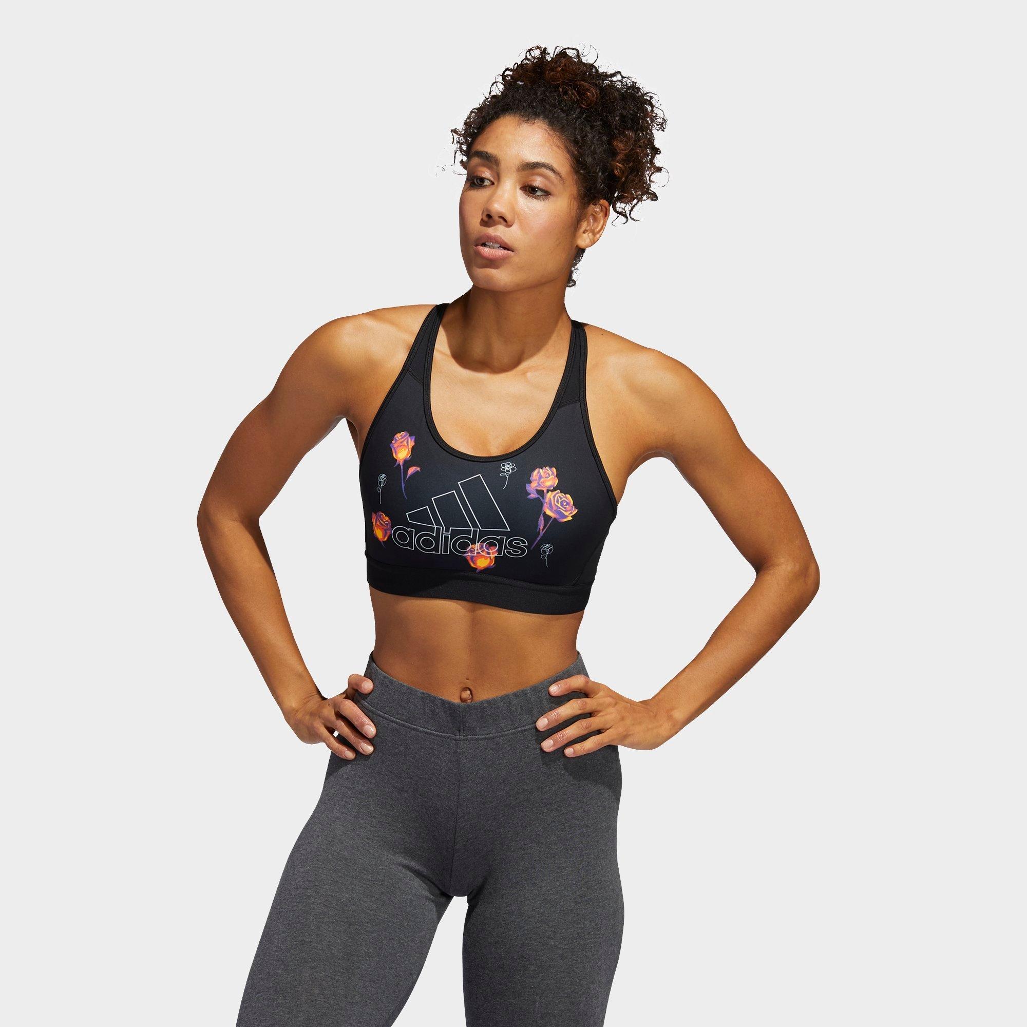 adidas floral sports bra