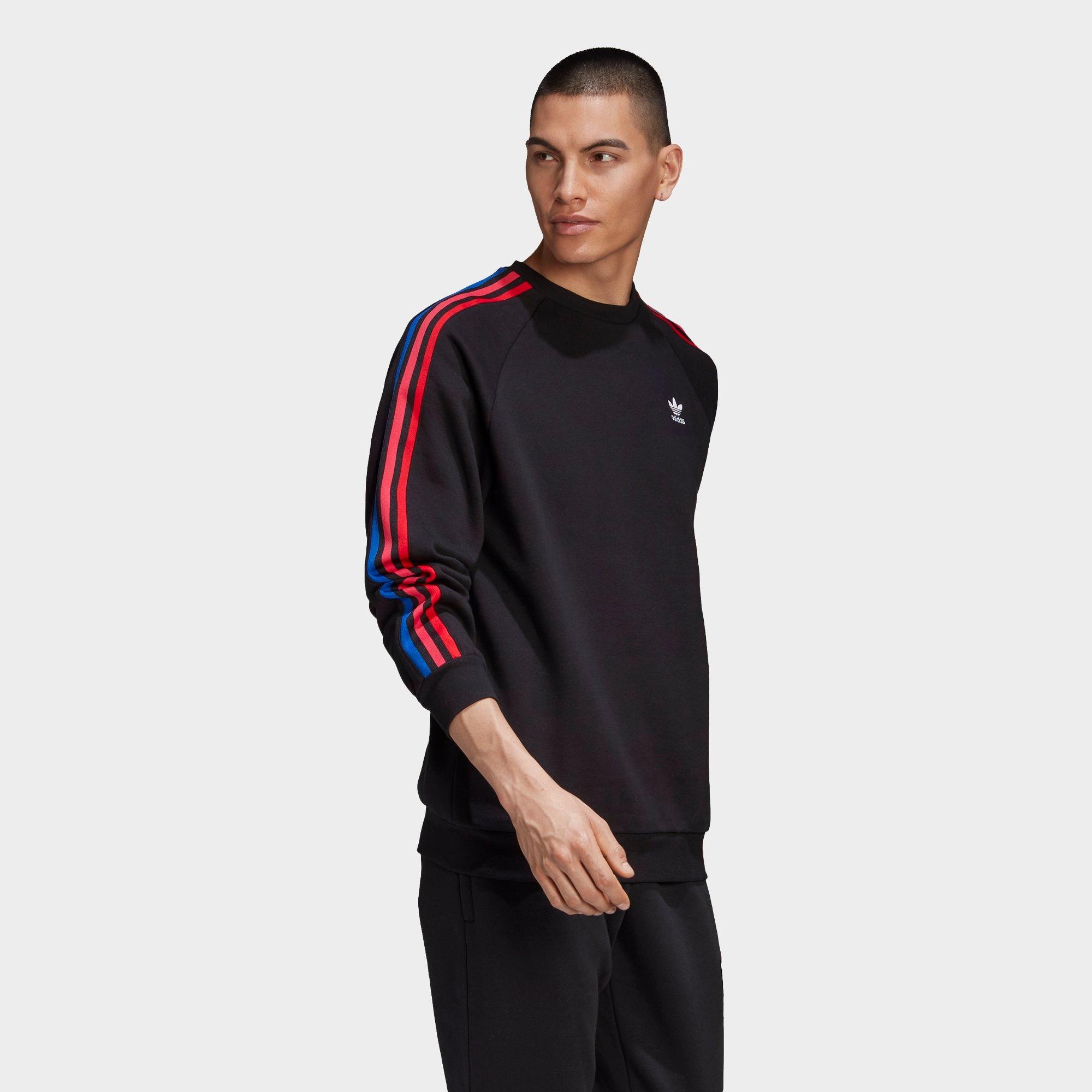 adidas 3 stripes crewneck sweatshirt