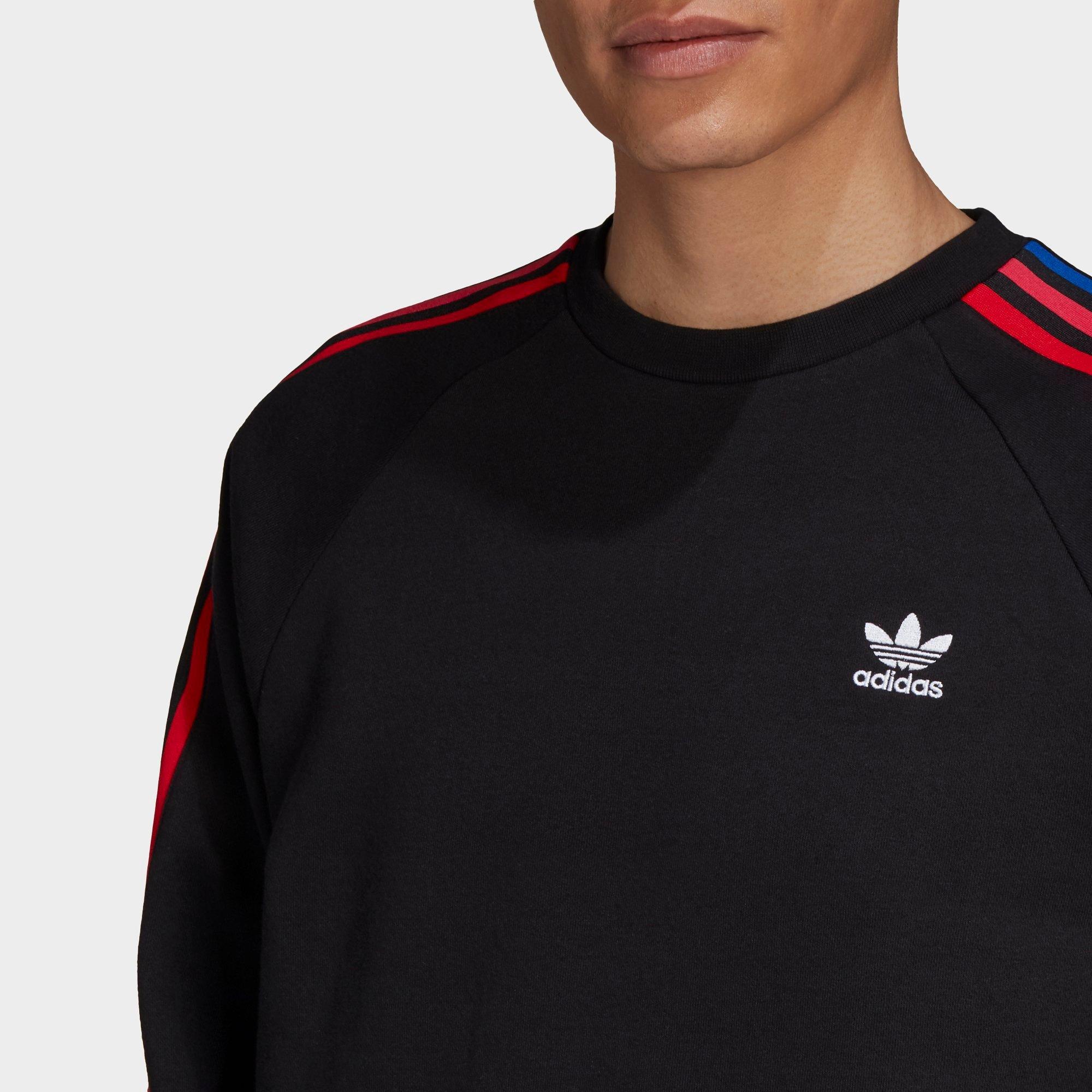 adidas 3 stripes crewneck sweatshirt