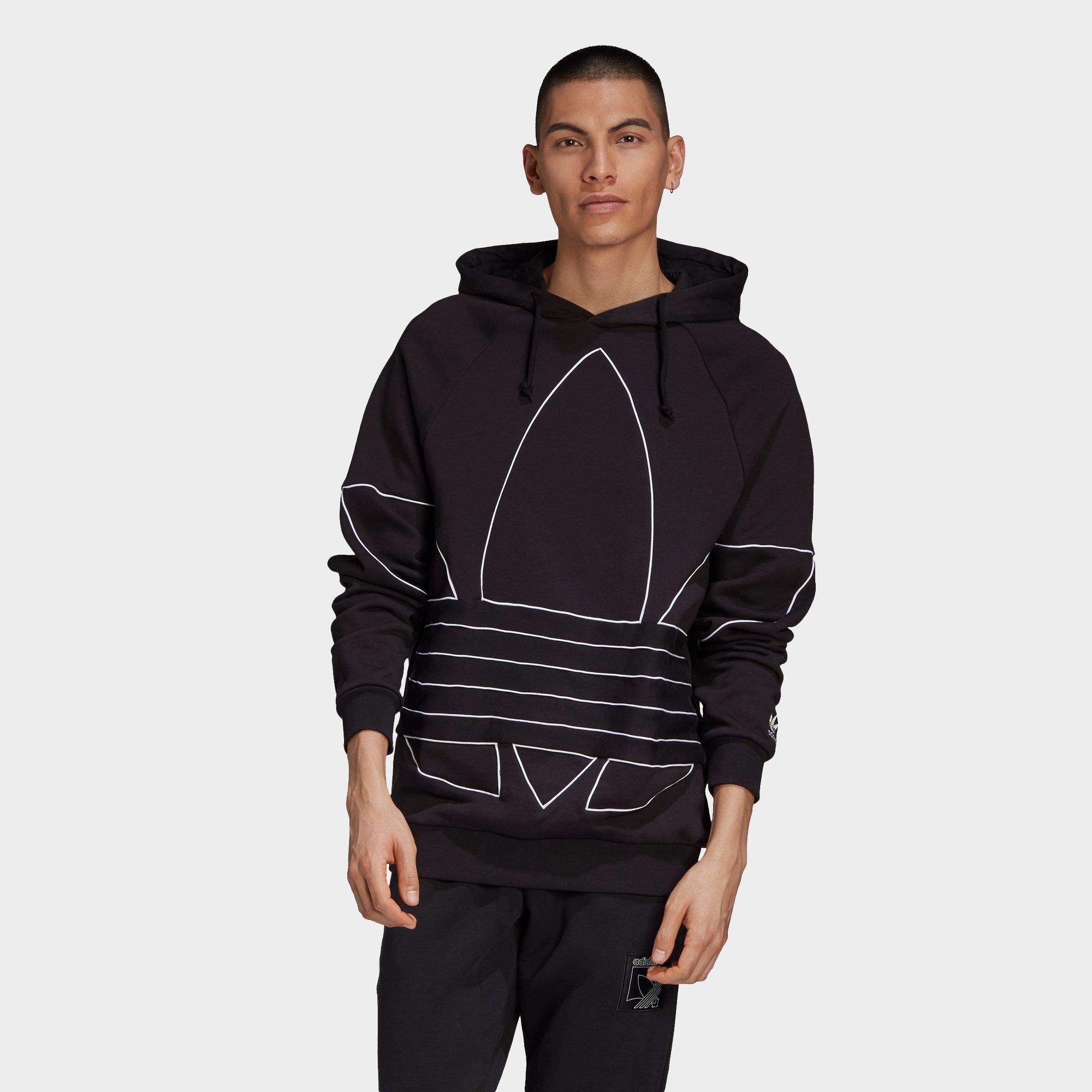 pride trefoil outline hoodie