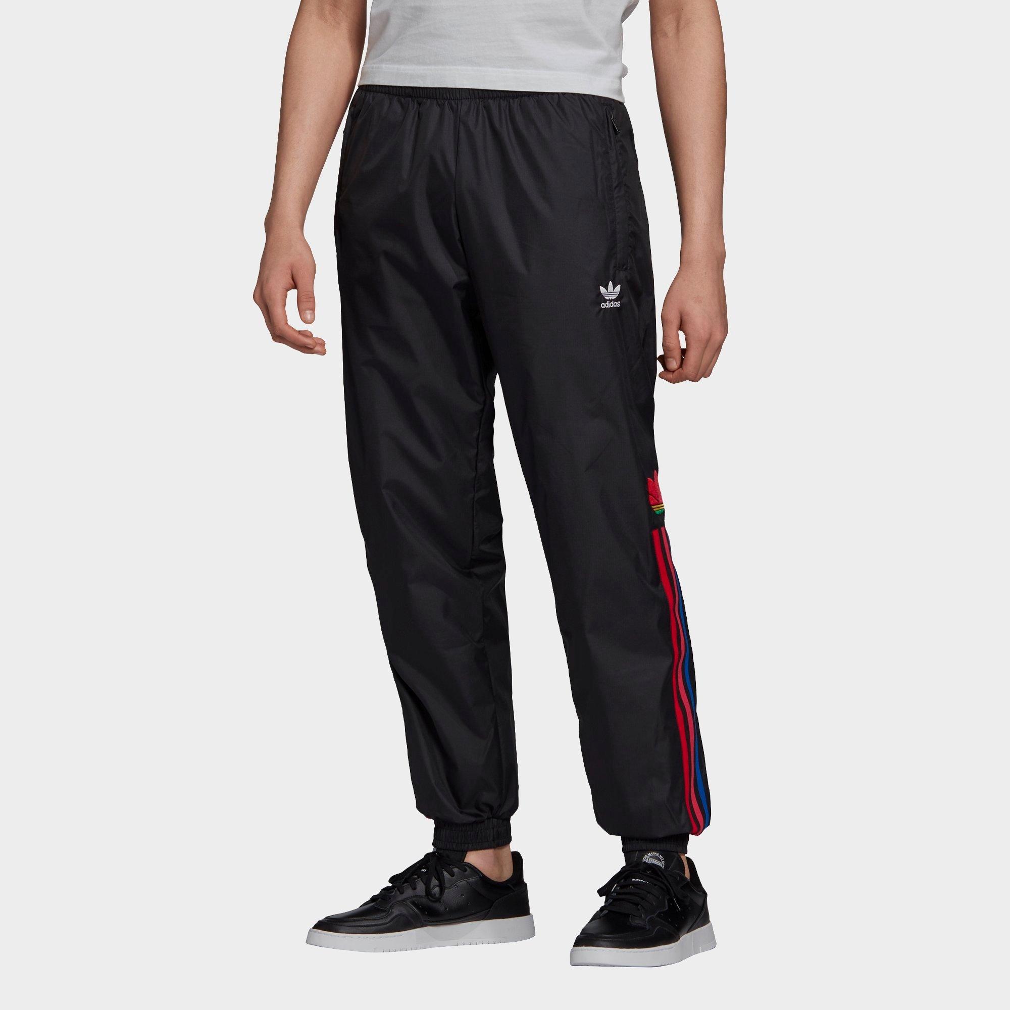 adidas originals trefoil stripe fleece track pants