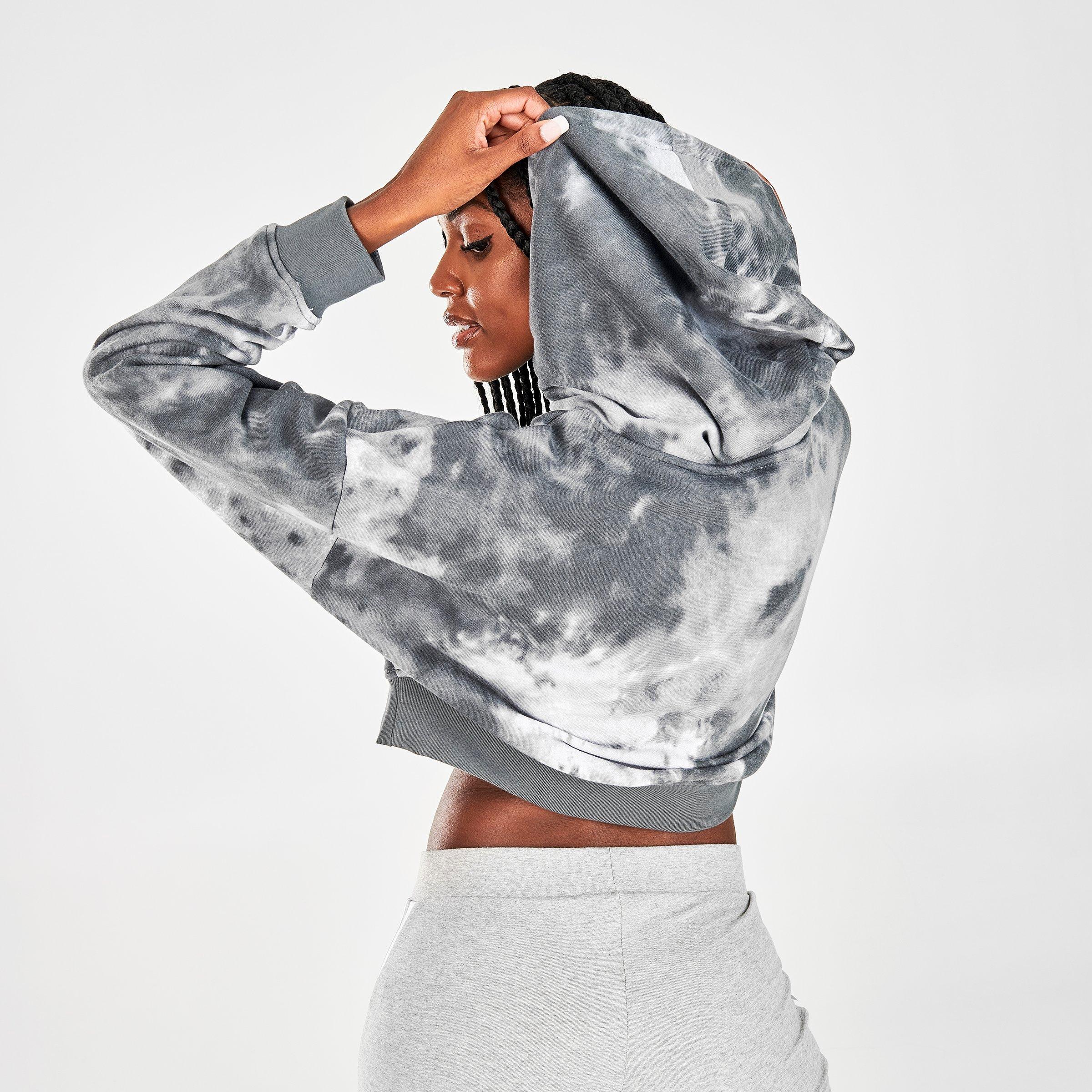 womens adidas crop top hoodie