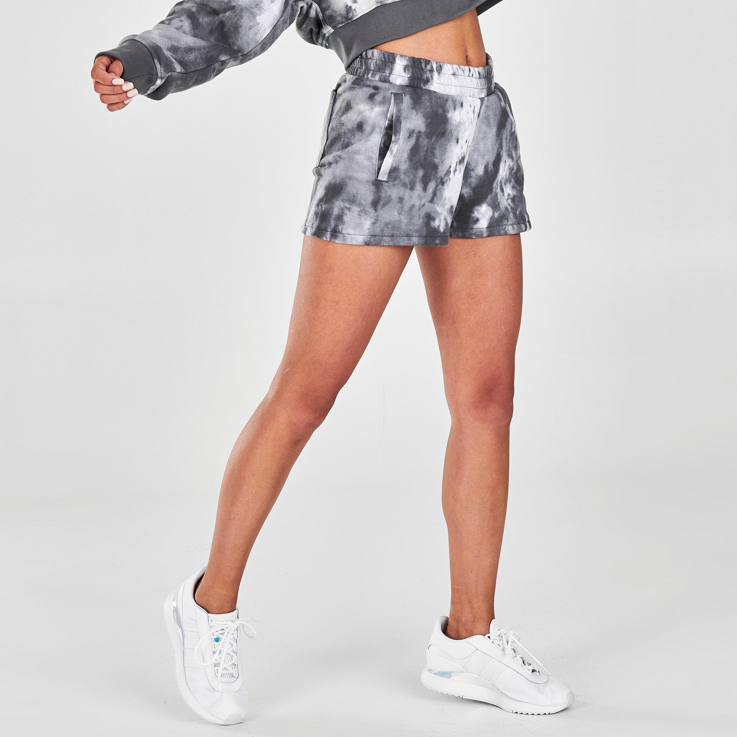 grey adidas shorts