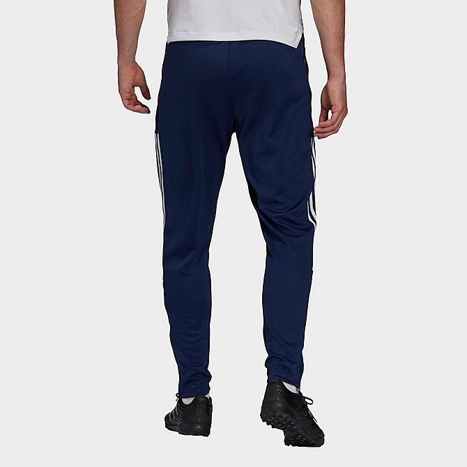 Back Right view of Men's adidas Tiro 21 Track Pants in Team Navy Blue Click to zoom