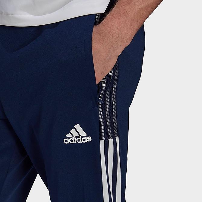 On Model 5 view of Men's adidas Tiro 21 Track Pants in Team Navy Blue Click to zoom