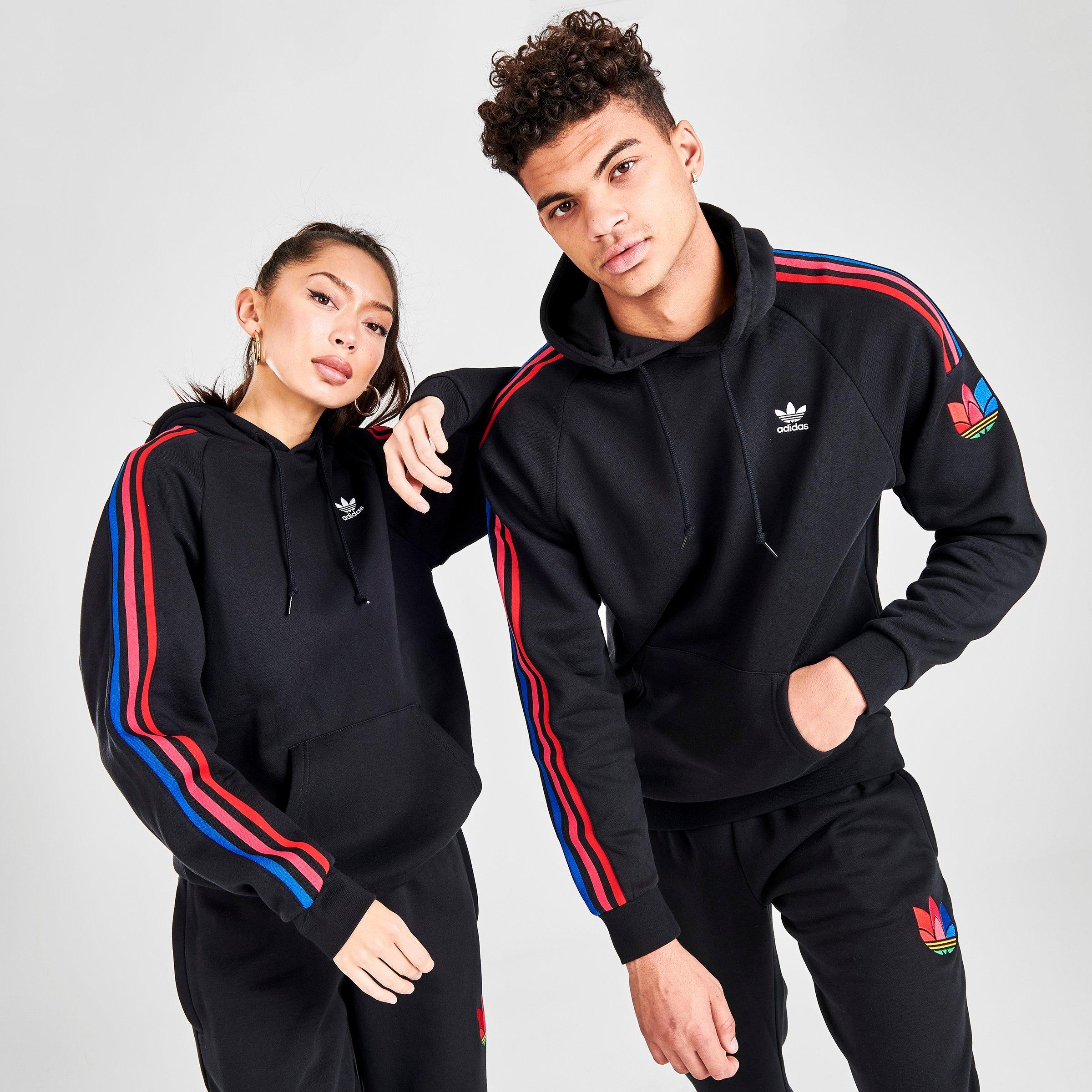 adidas originals 3 stripe hoodie