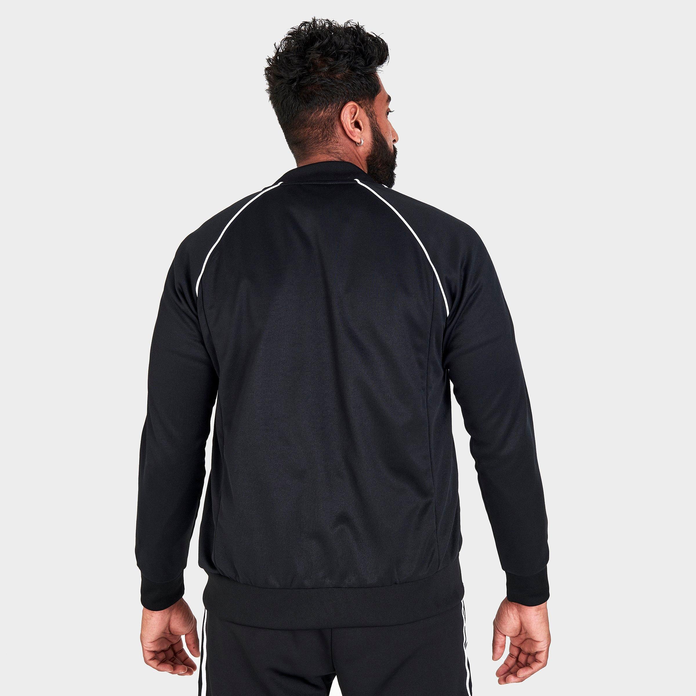 adidas sst track jacket mens black