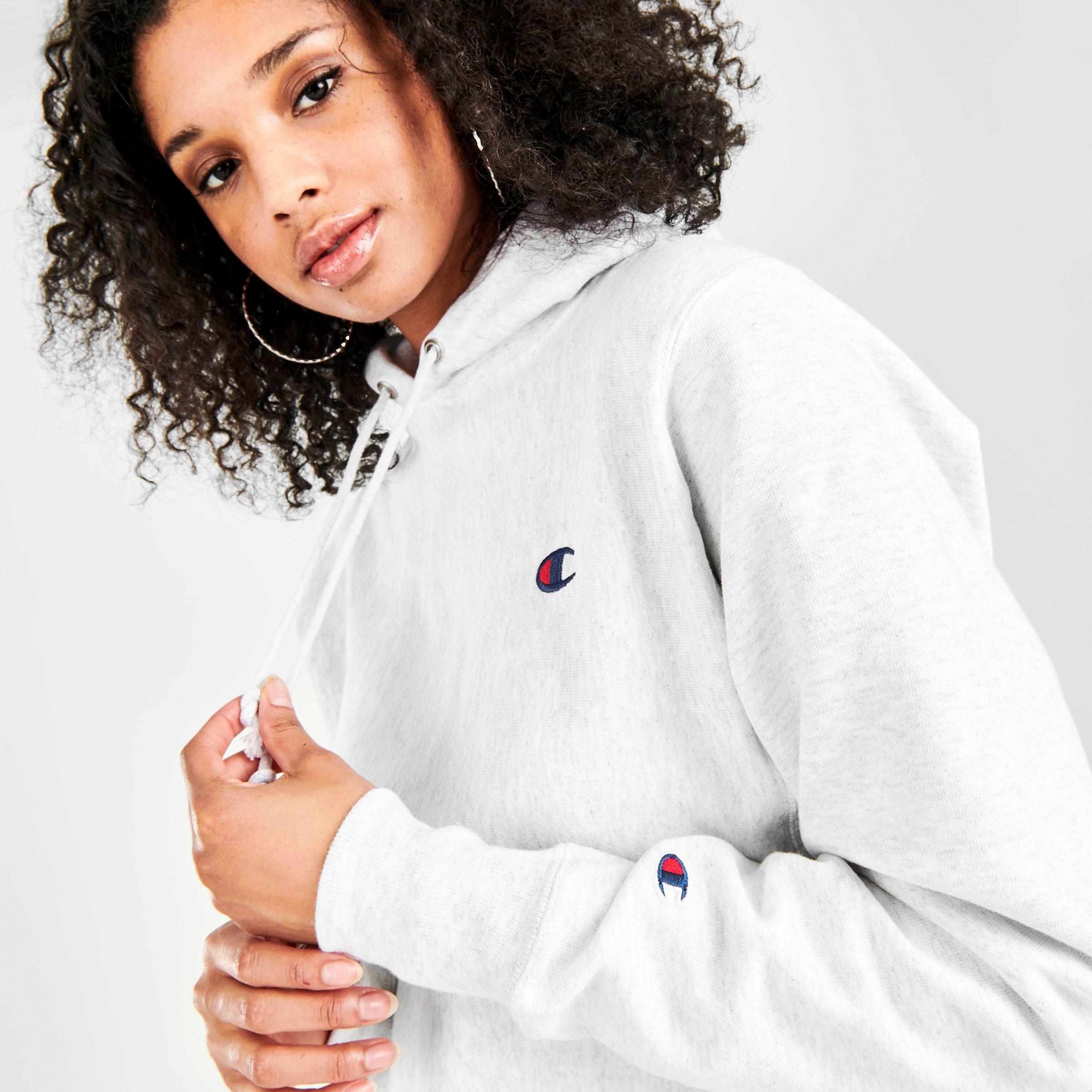 women's champion hoodie grey