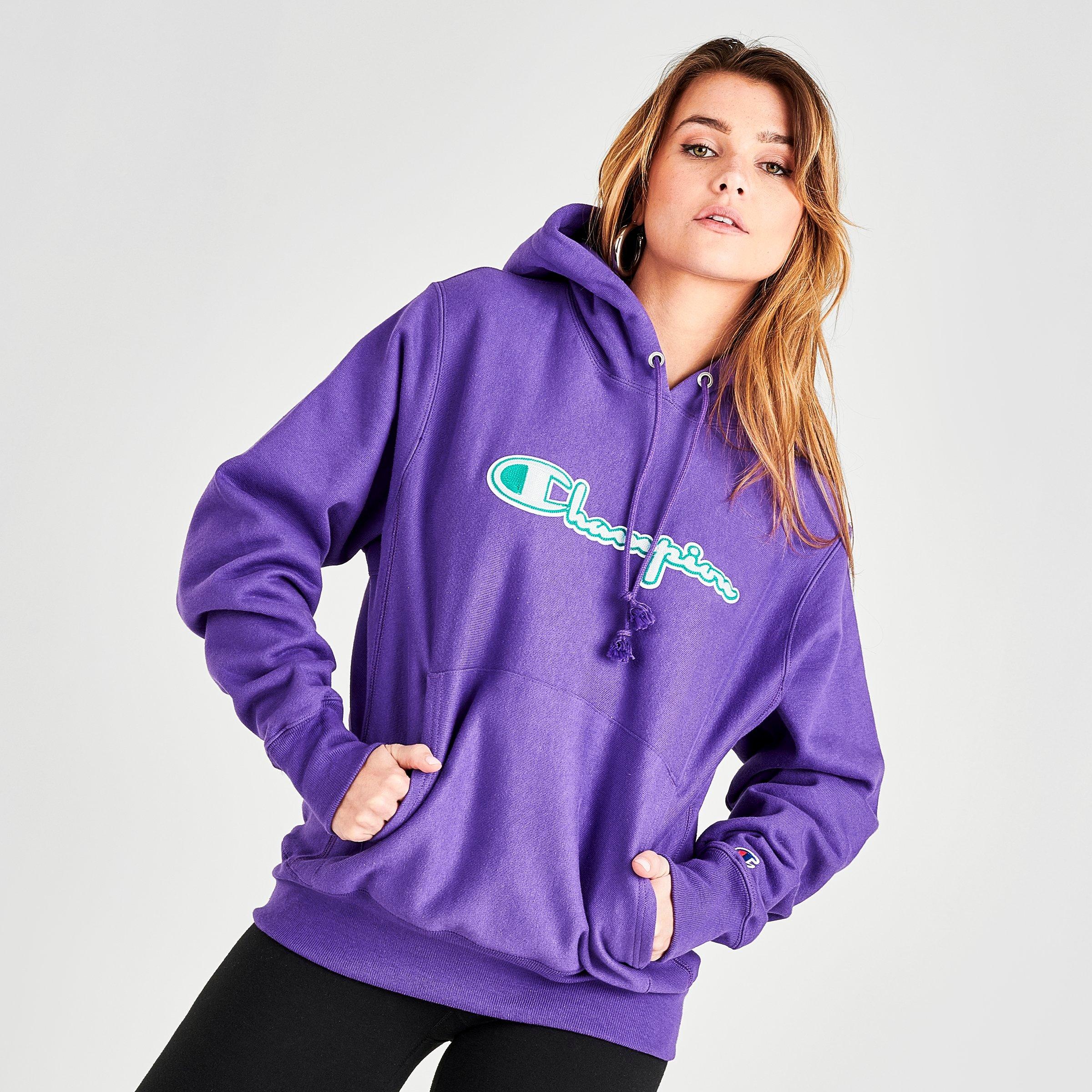 champion violet reverse weave pullover sweatshirt