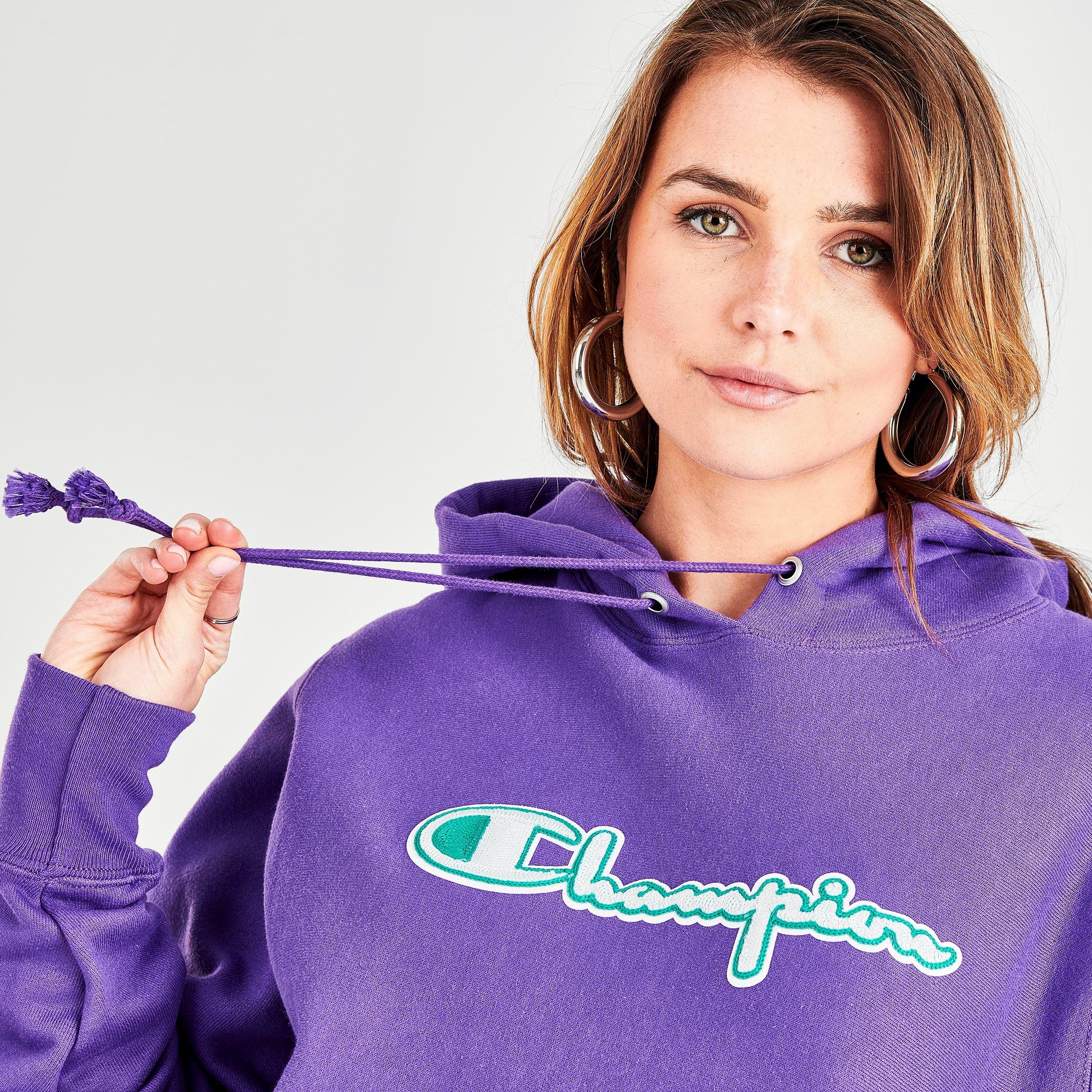 champion purple sweater