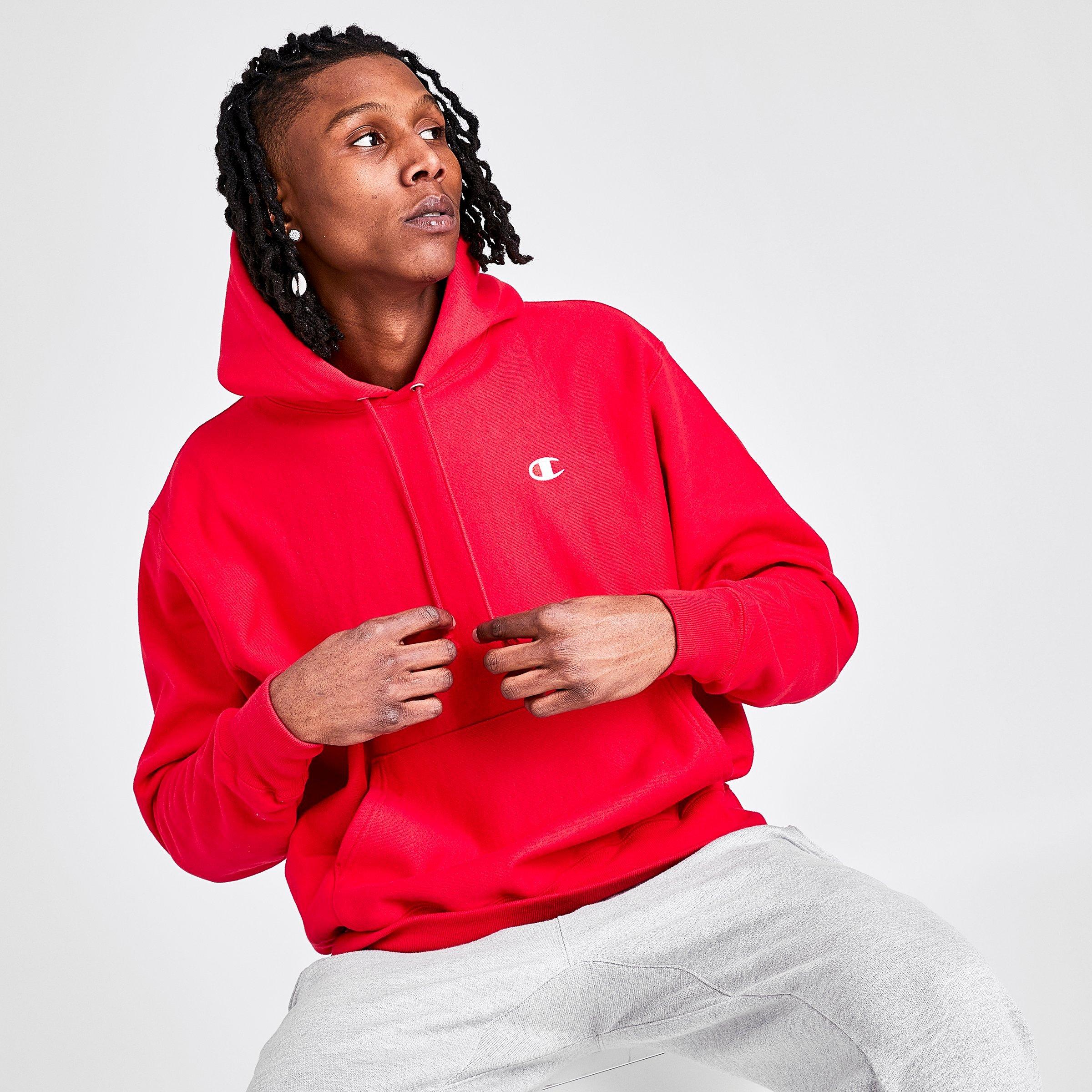 red champion hoodie men