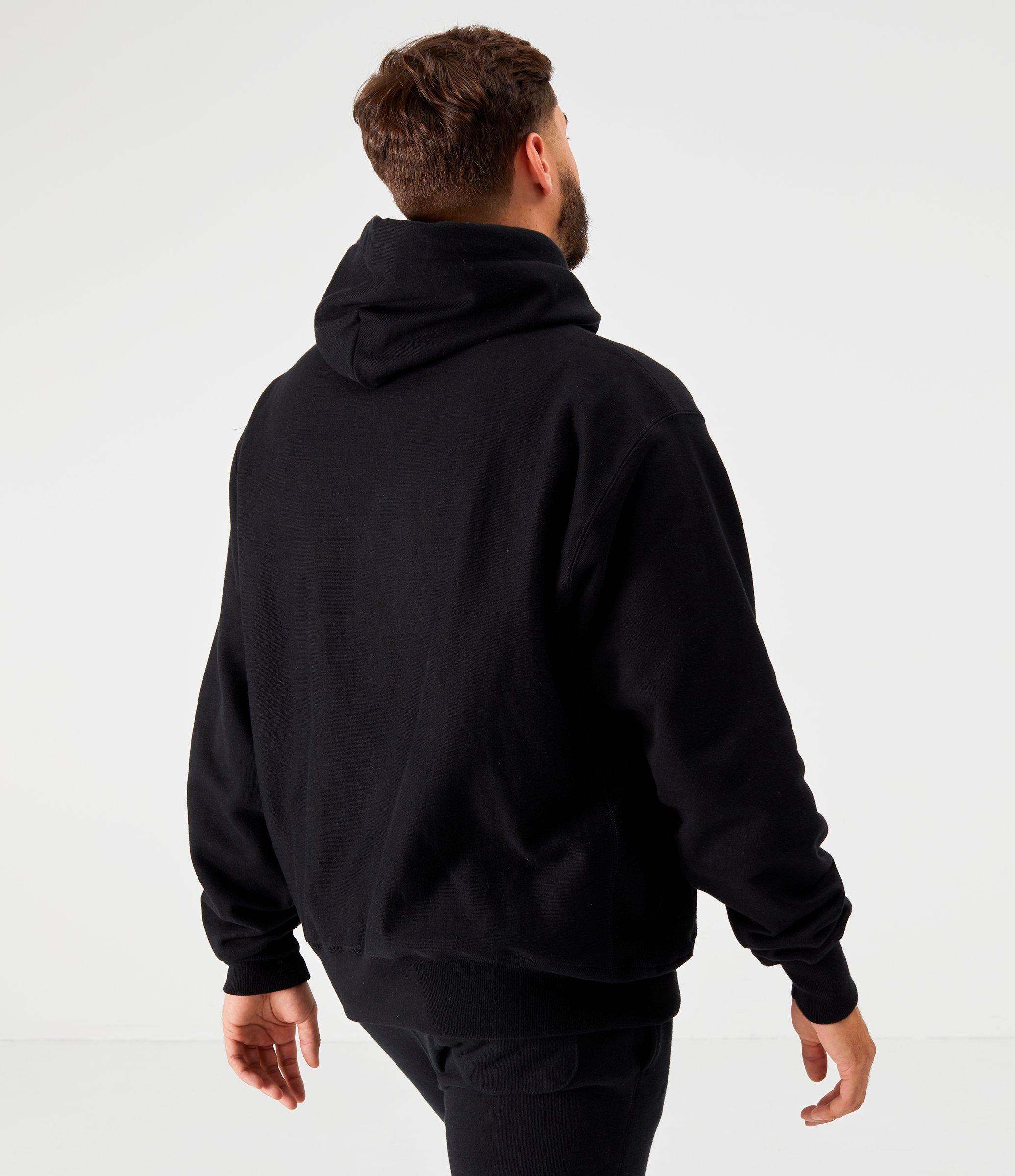 men's champion black hoodie