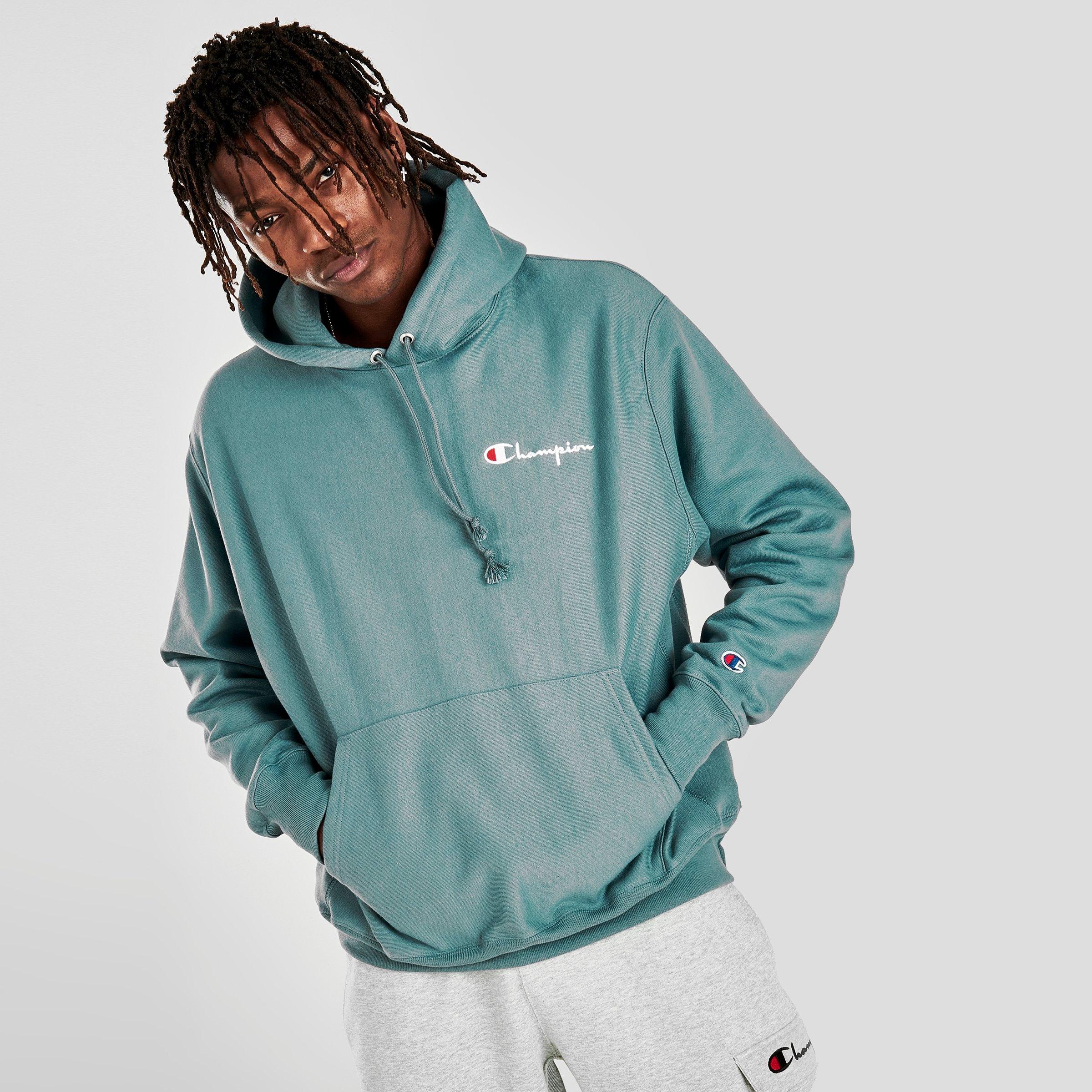 champion reverse weave teal