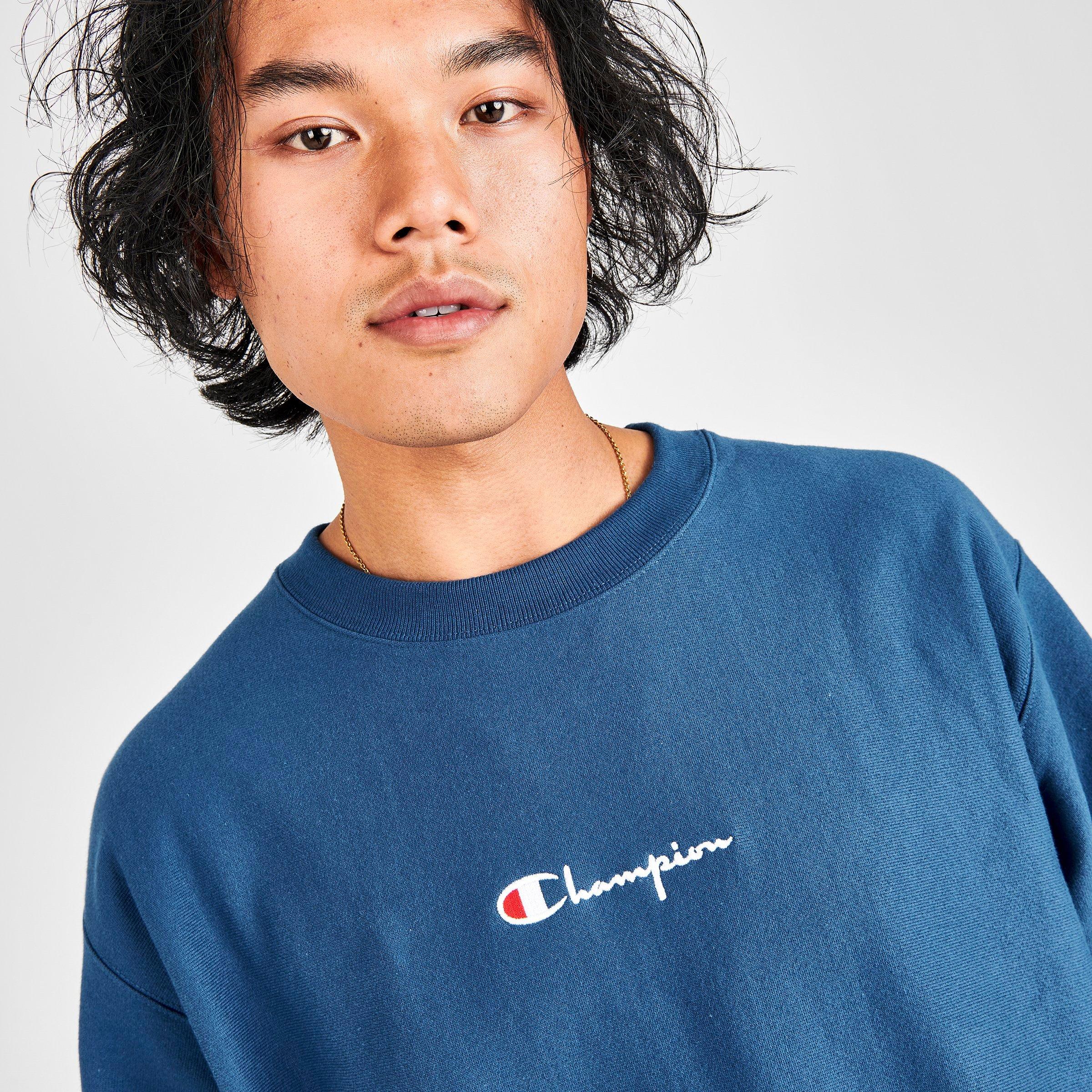men's champion navy blue sweatshirt