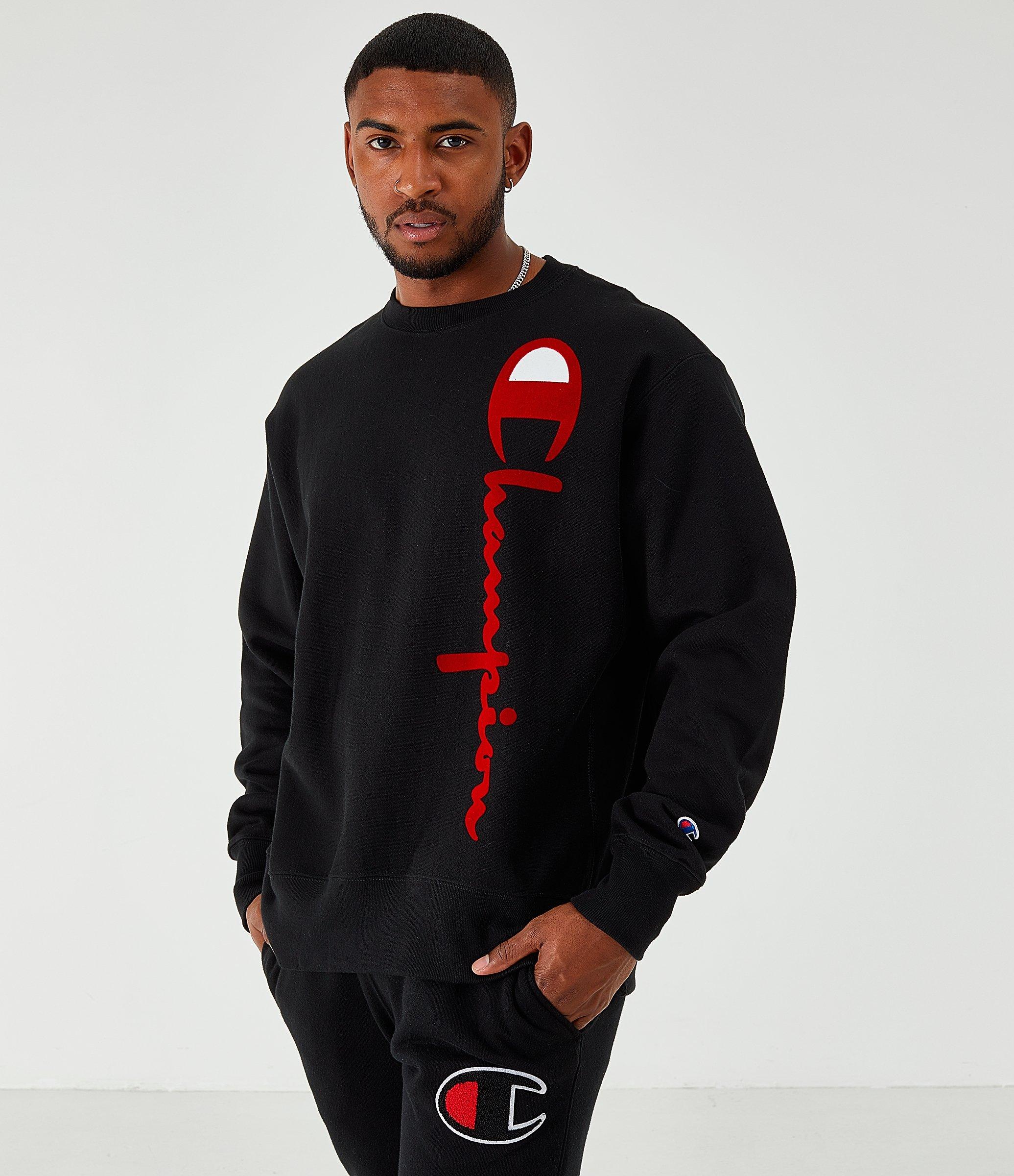 black champion crewneck mens