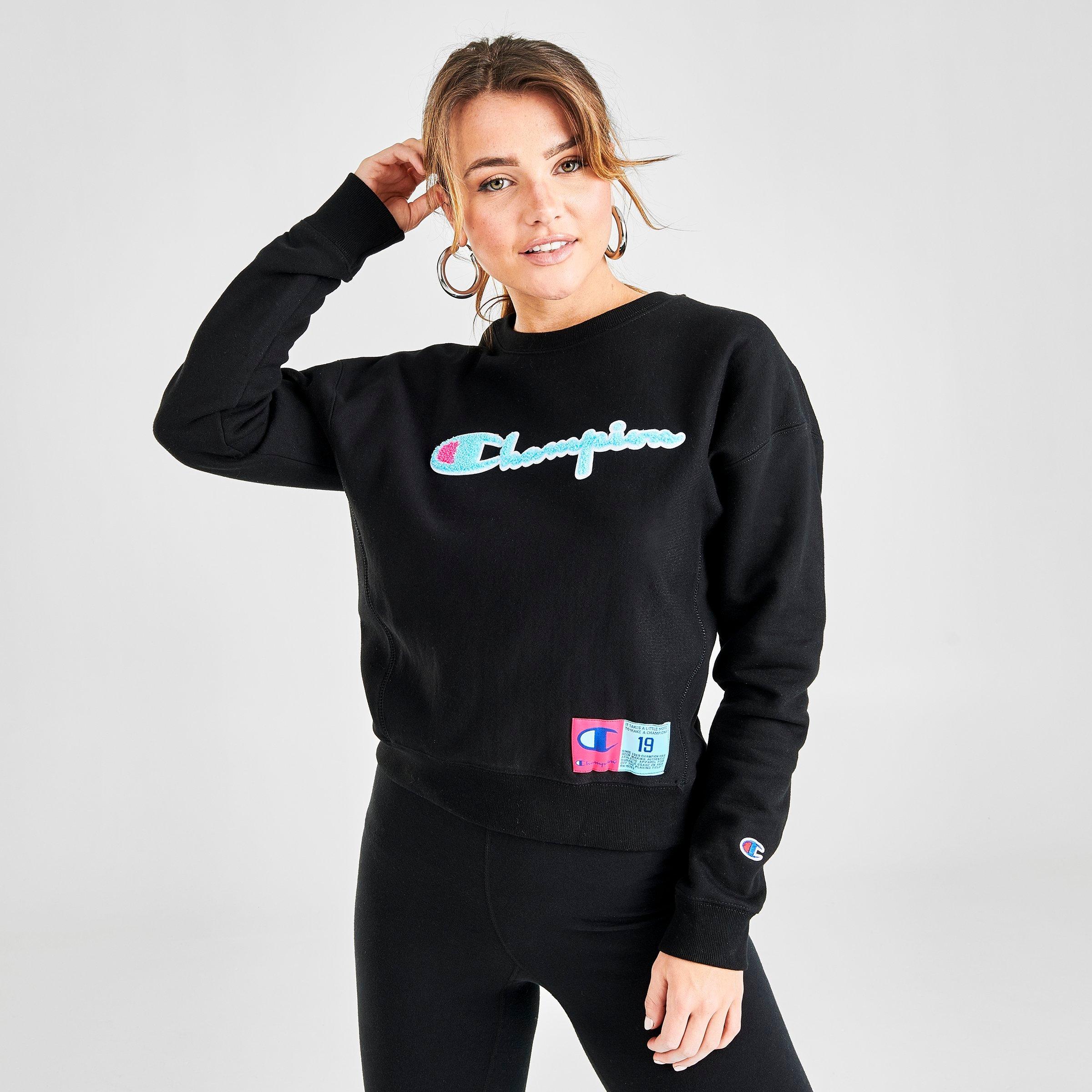 neon champion crewneck