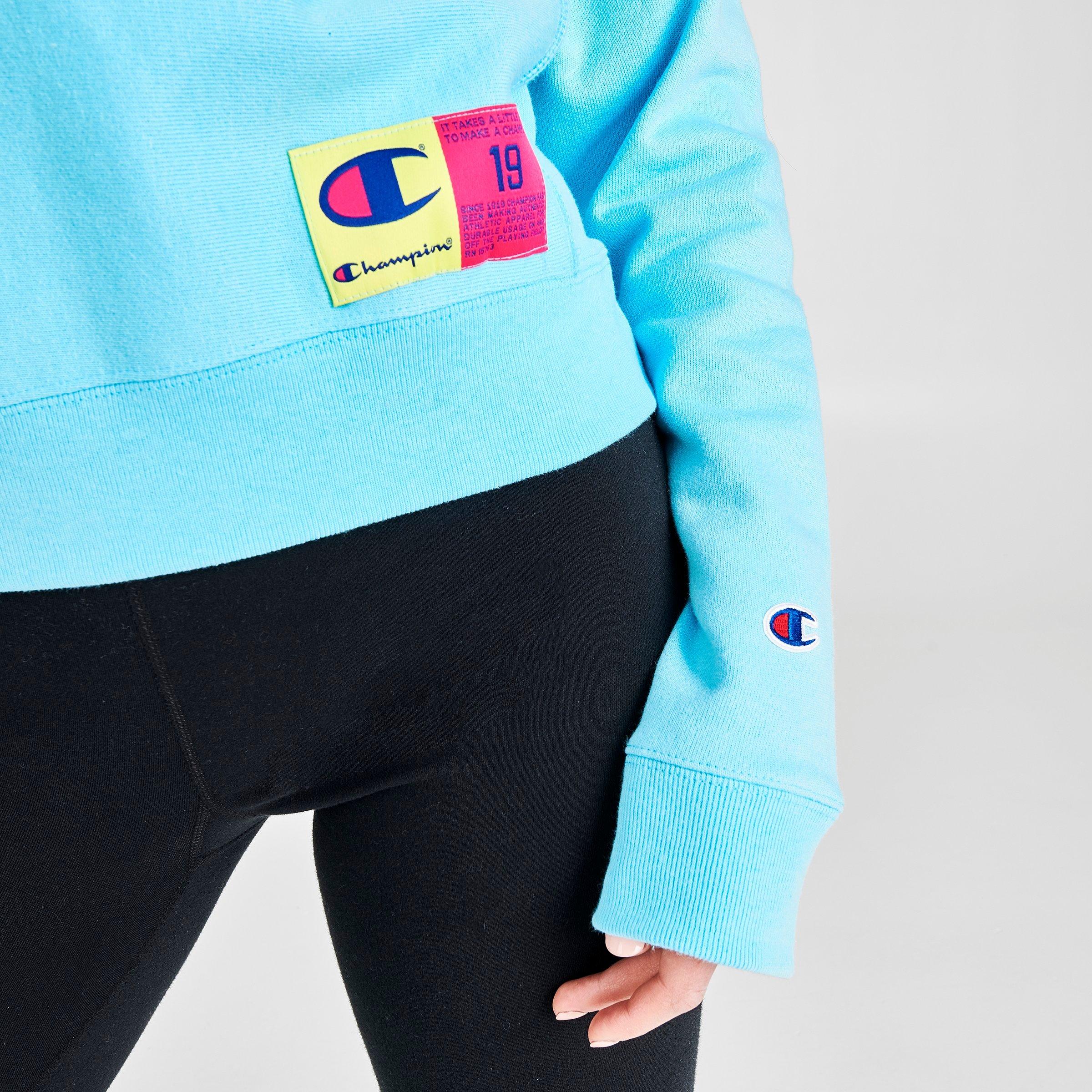 neon champion crewneck