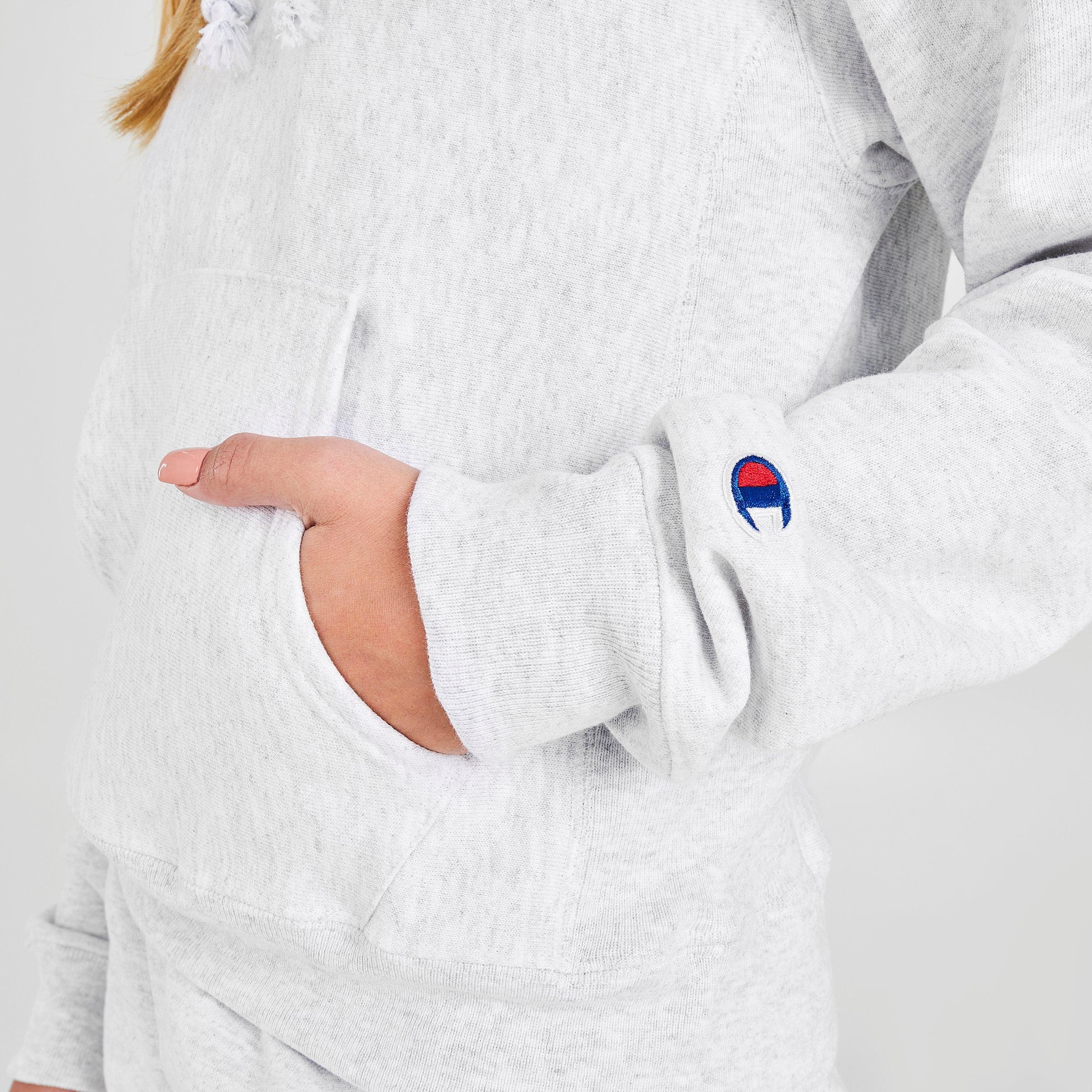 champion hoodie silver grey