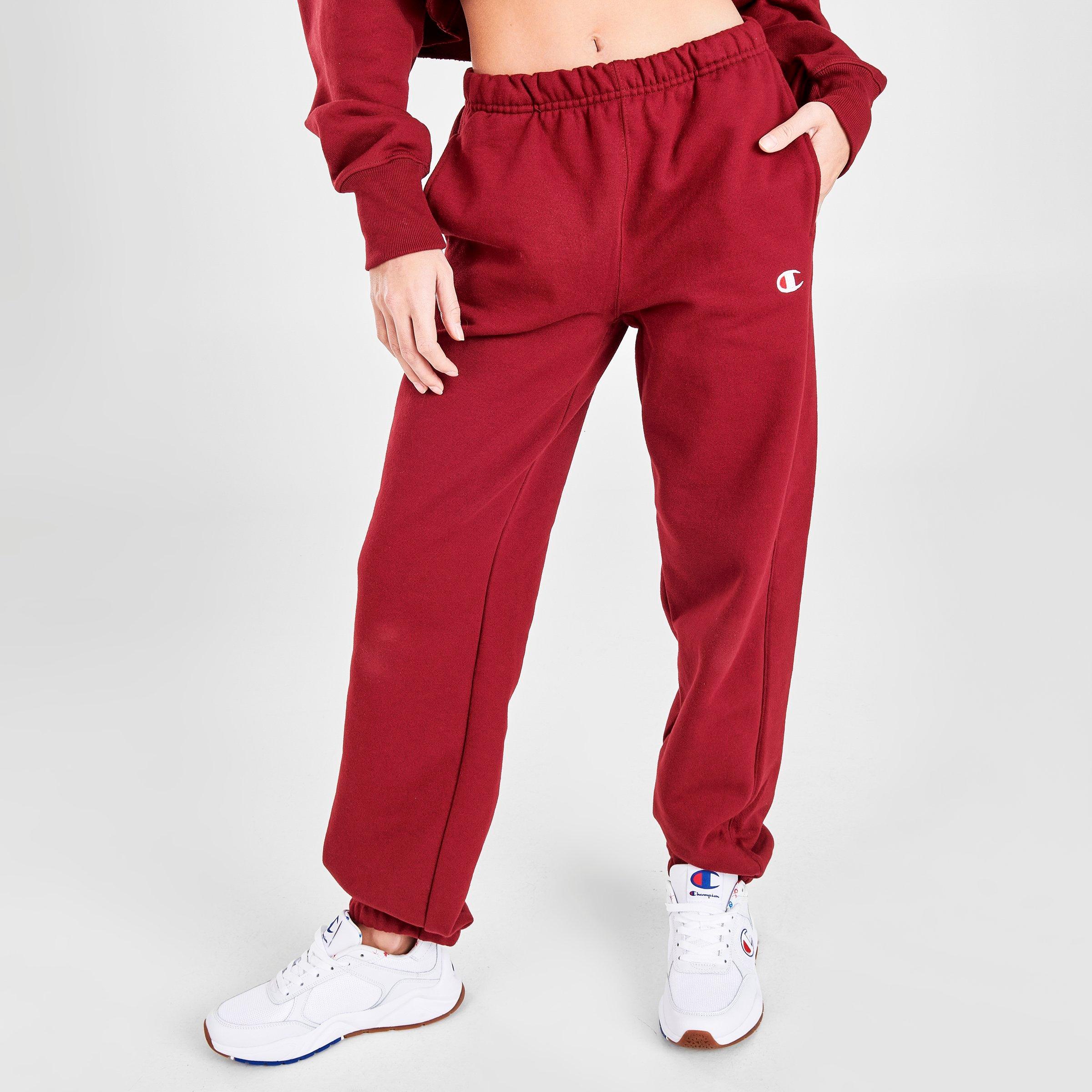 burgundy champion joggers