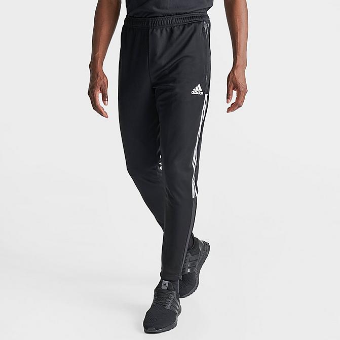 Front view of Men's adidas Tiro 21 Track Pants in Black Click to zoom