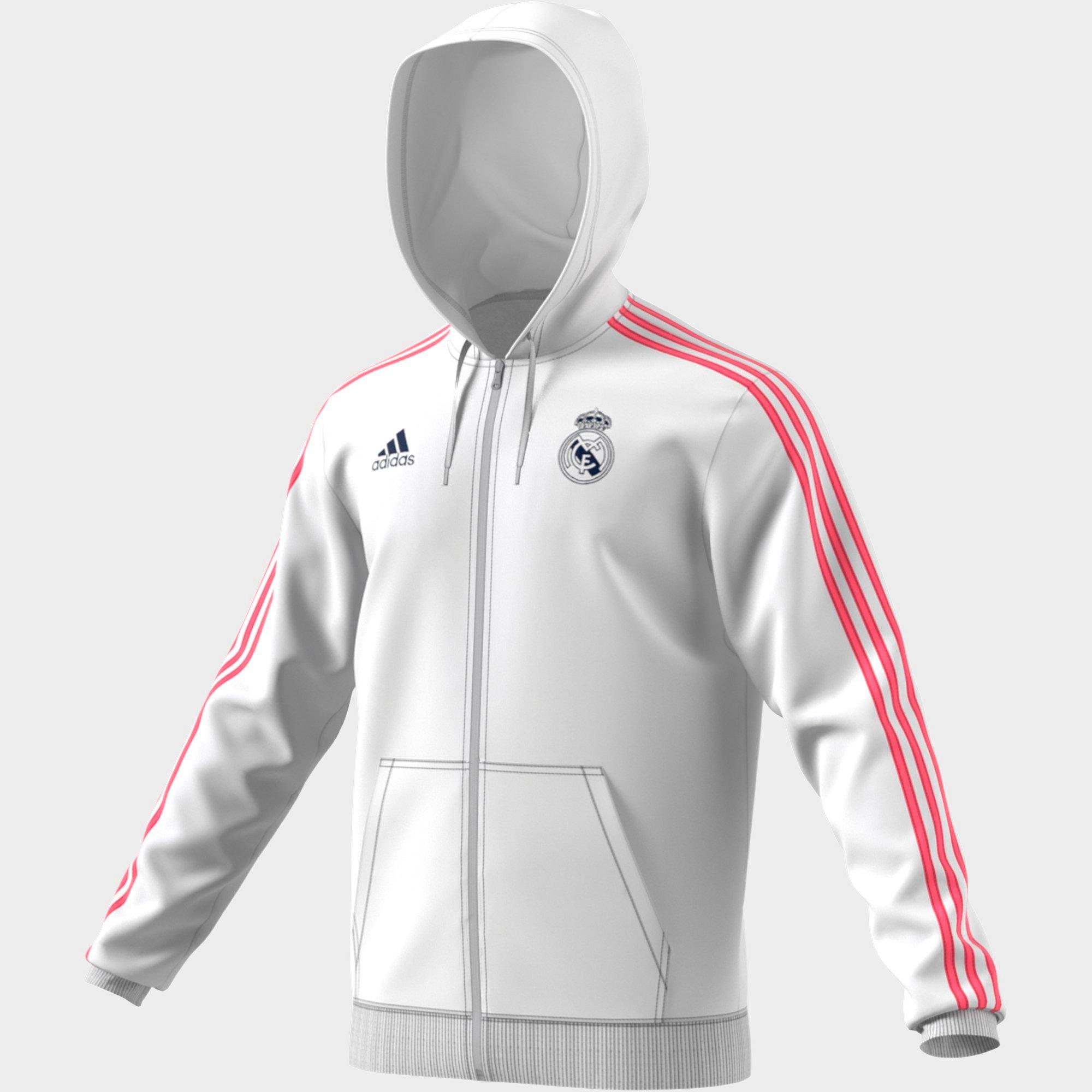 adidas 3 stripes full zip hoodie