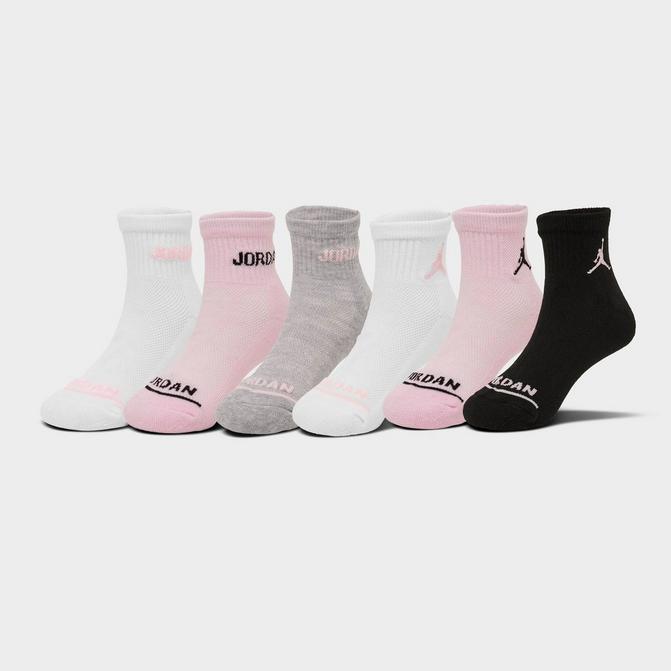 Girls' Jordan Cushioned Ankle Socks (6-Pack)