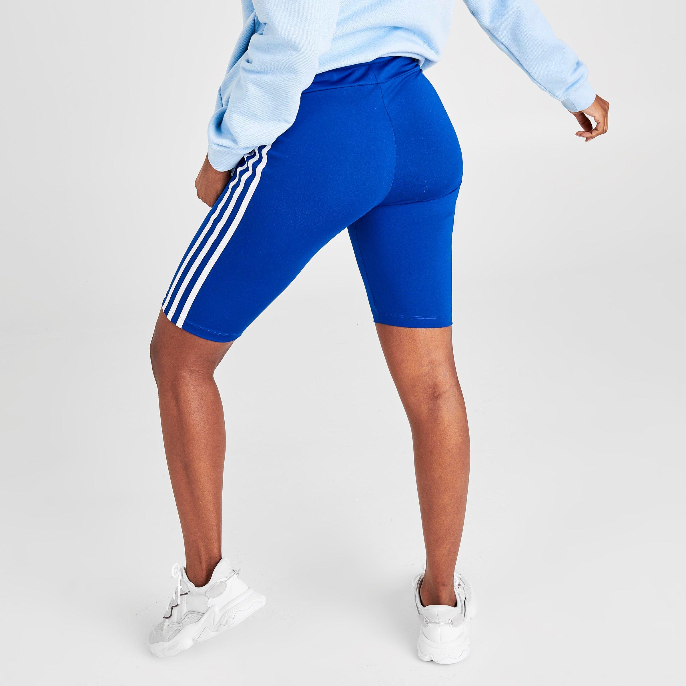 adidas 3 stripe biker shorts