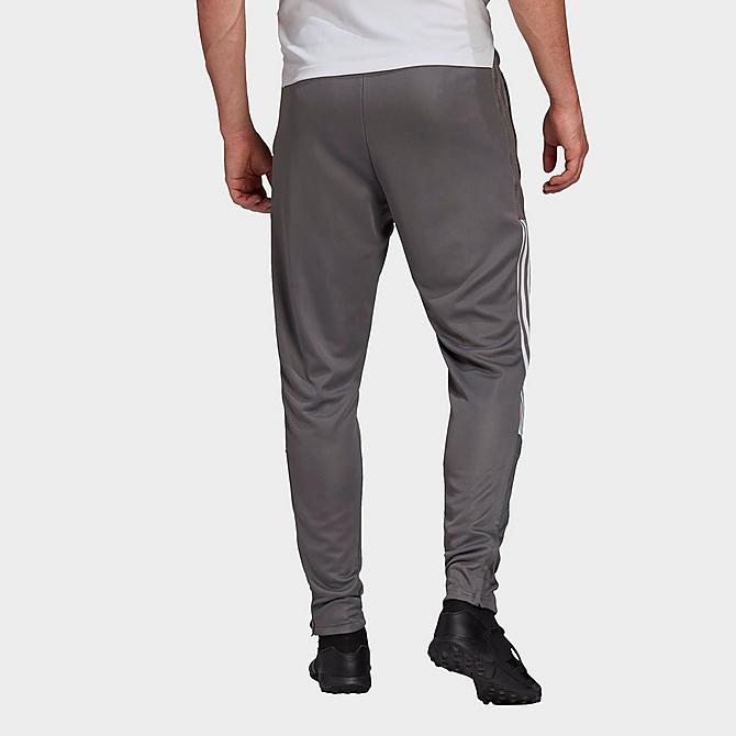 Back Left view of Men's adidas Tiro 21 Track Pants in Team Grey Click to zoom