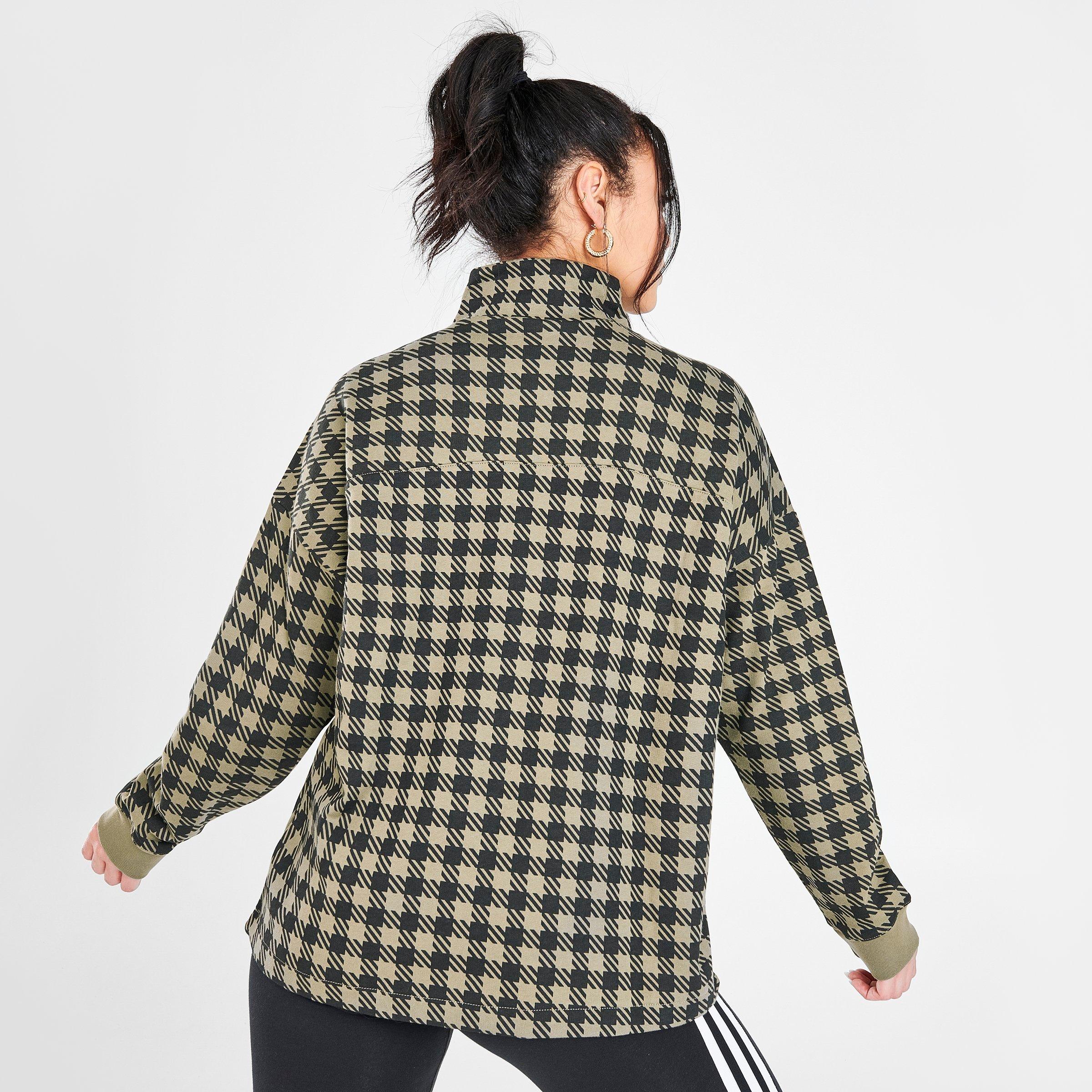 plaid adidas sweatshirt