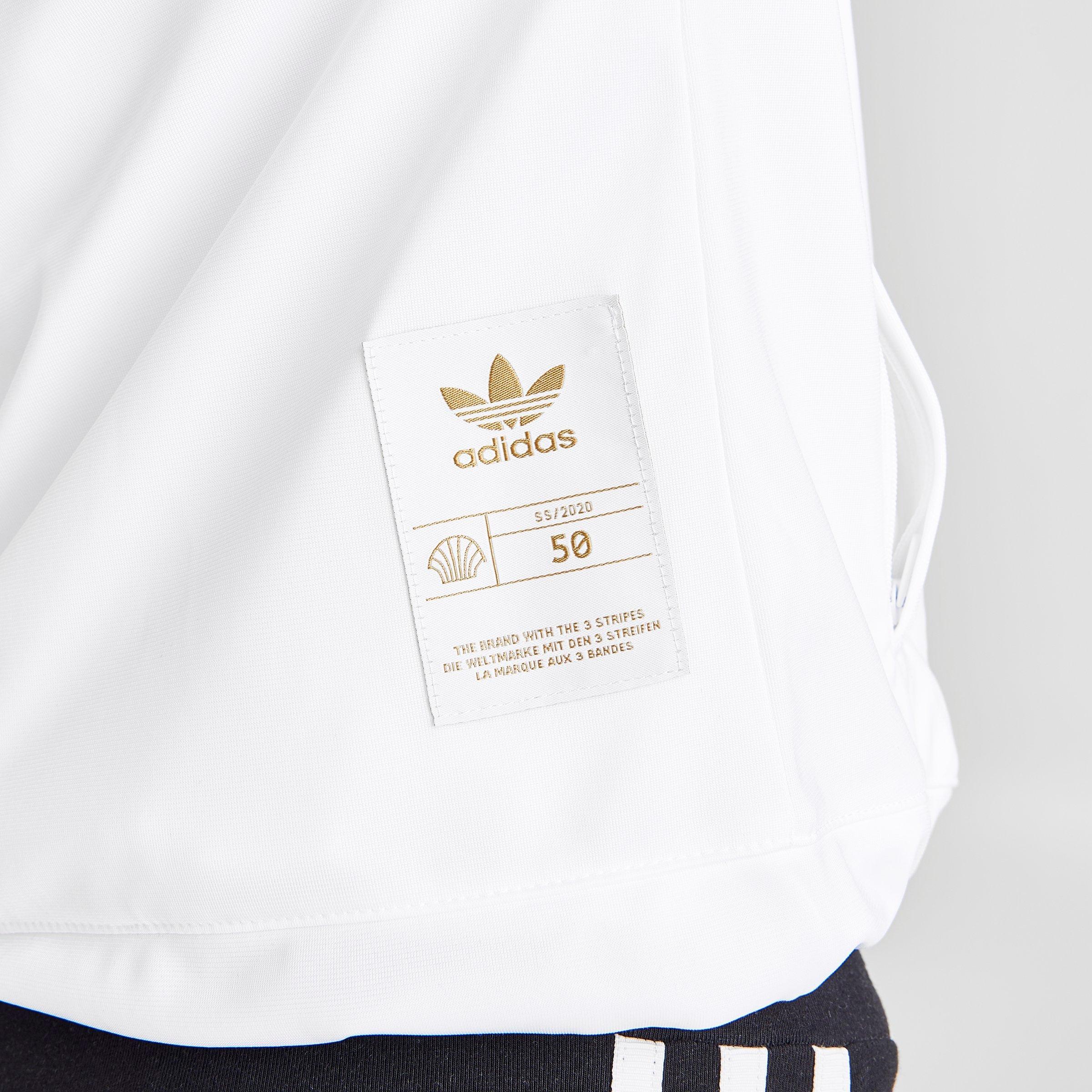 adidas originals white and gold jacket