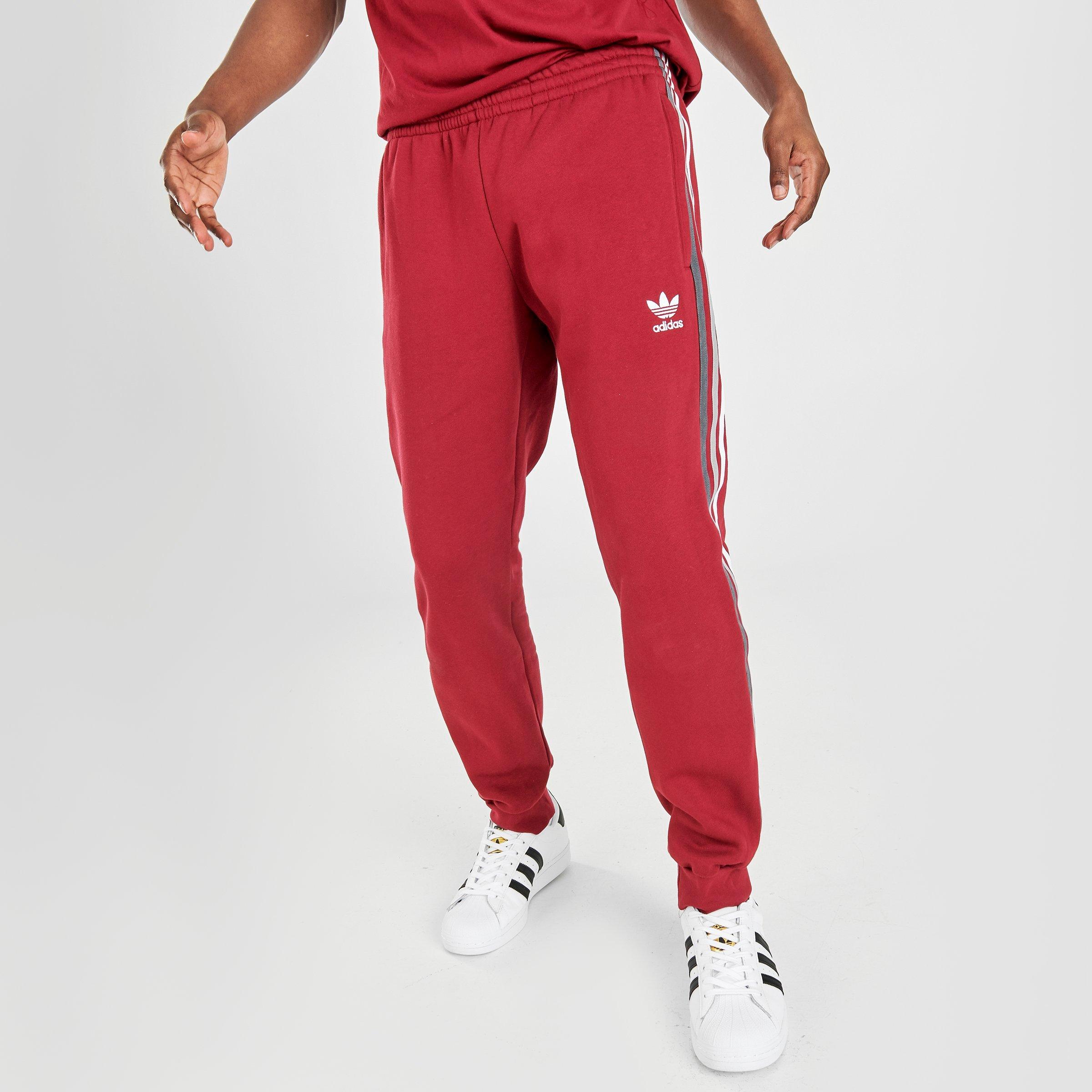 adidas joggers burgundy