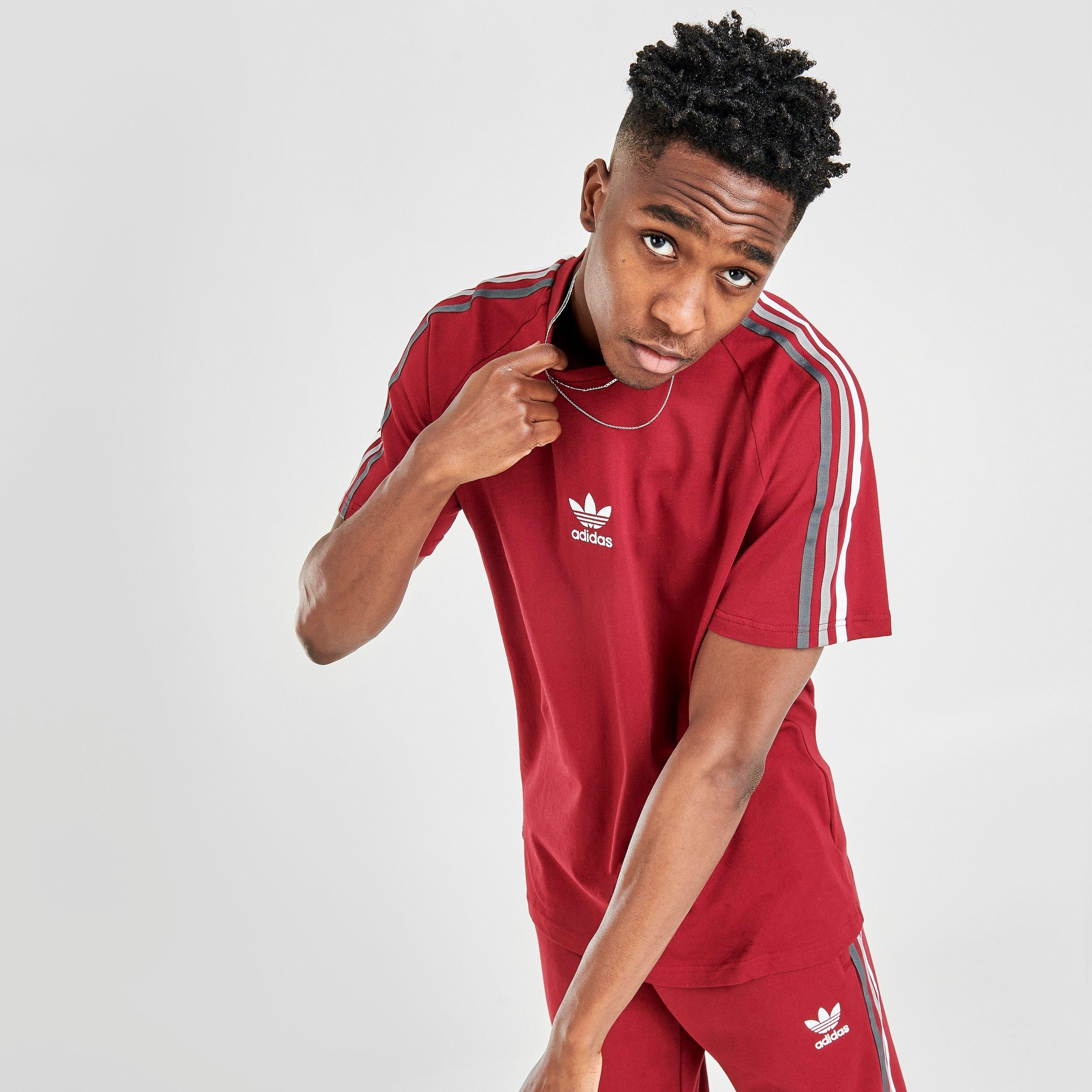 adidas california t shirt burgundy