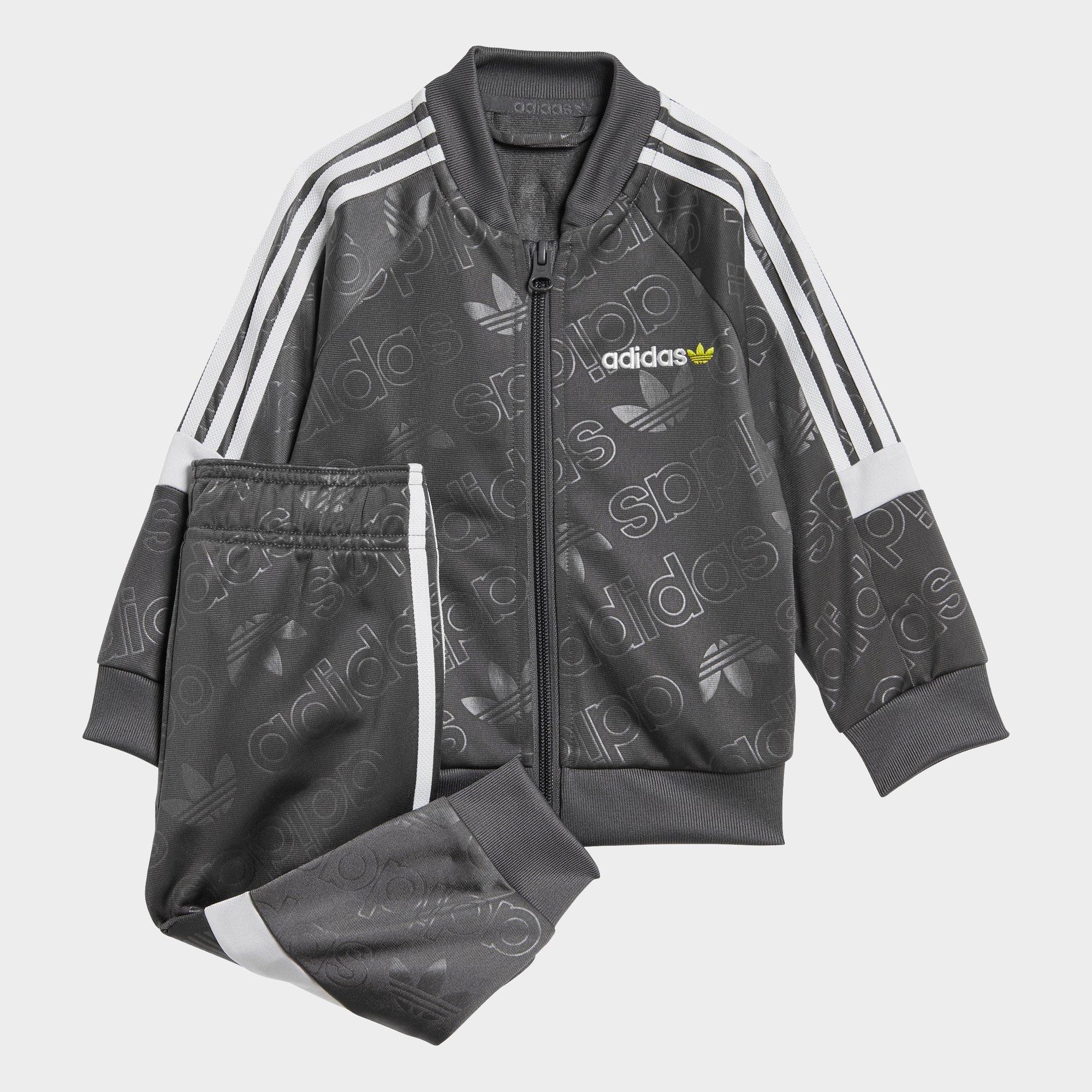 adidas superstar track jacket grey