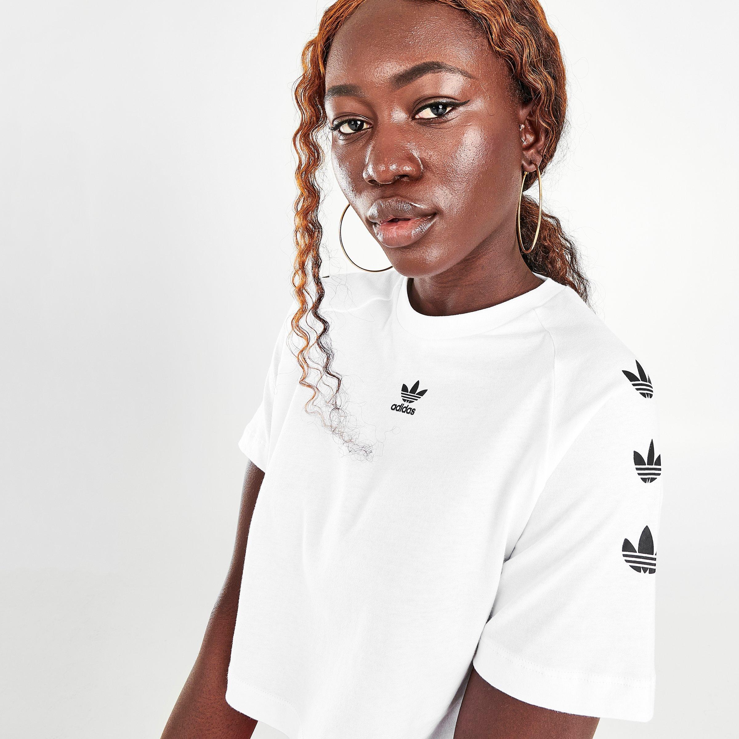 womens white adidas t shirt