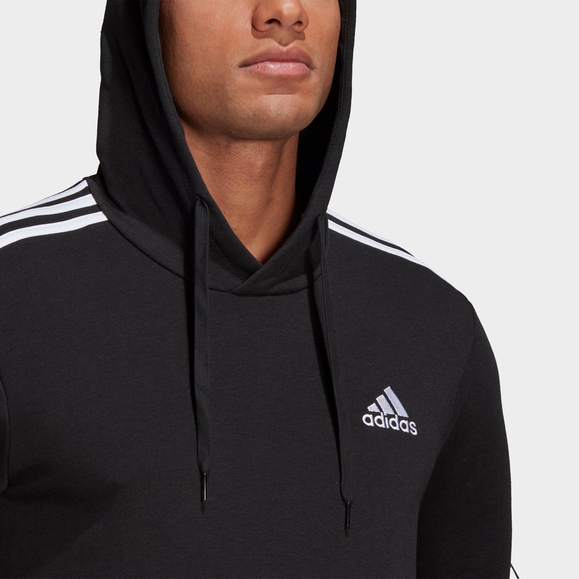 Men S Adidas Essentials 3 Stripes Hoodie Finish Line