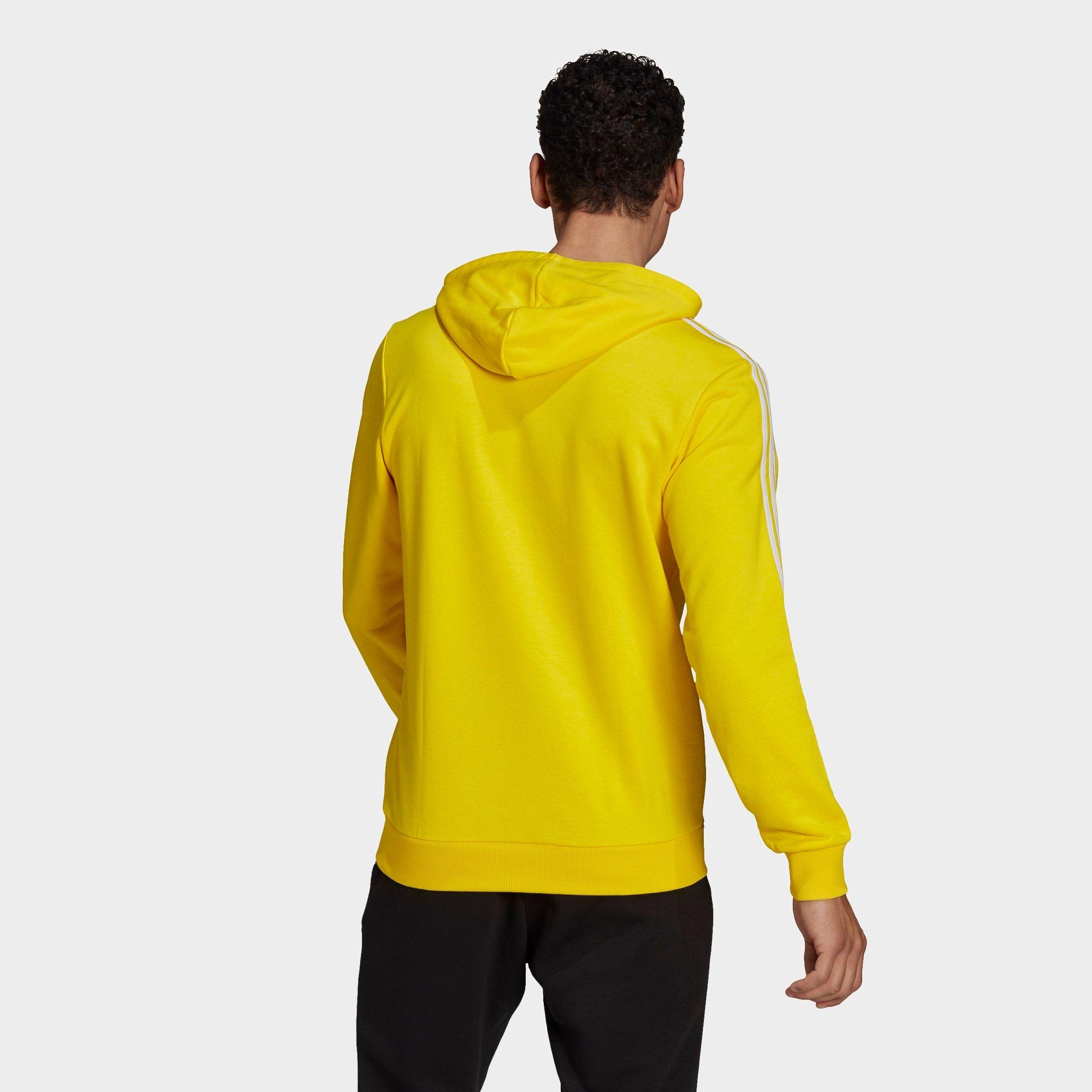 hoodie with yellow stripes