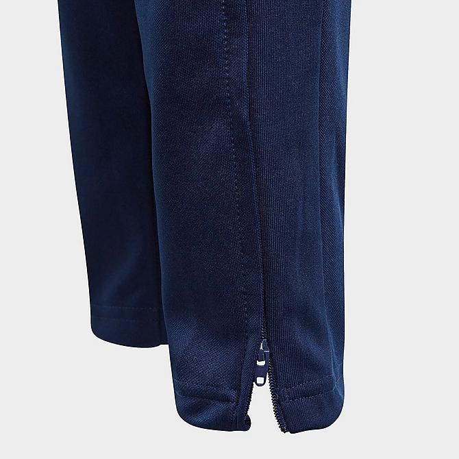 On Model 5 view of Boys' adidas Tiro 21 Track Pants in Blue Click to zoom