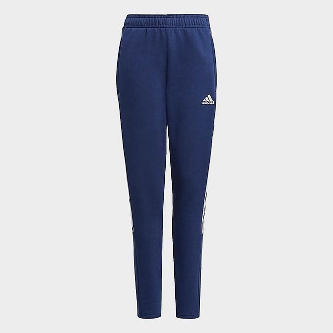 Front view of Kids' adidas Tiro21 Sweatpants in Team Navy Blue Click to zoom