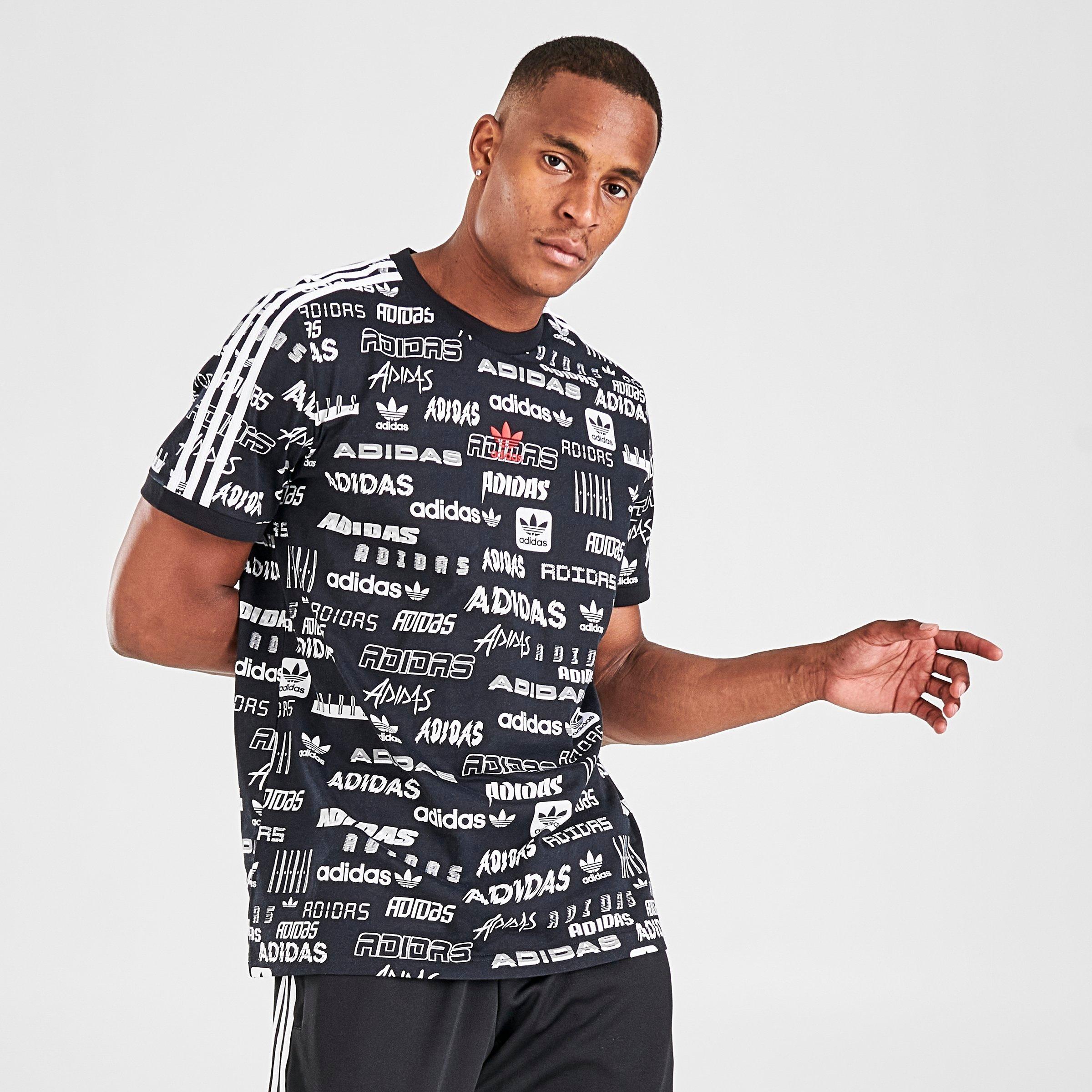 adidas all over print t shirt