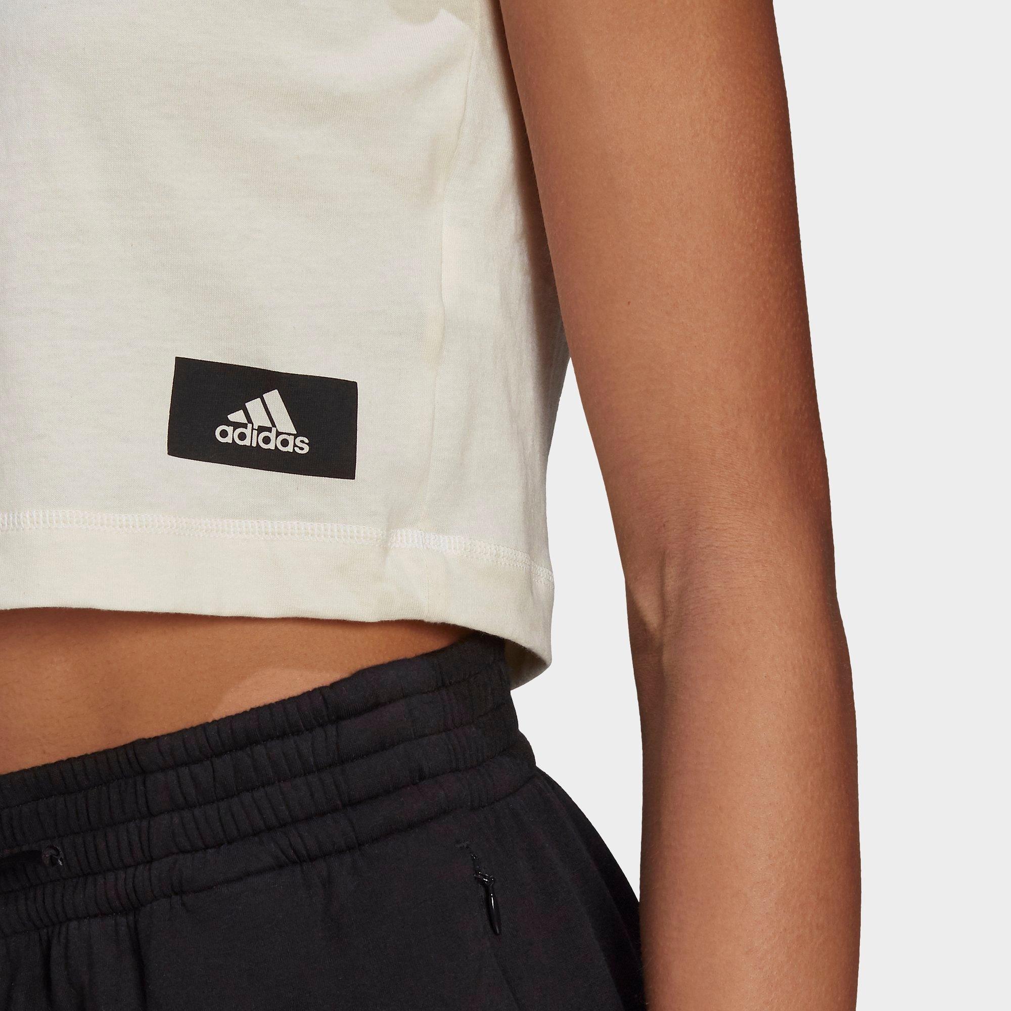 womens adidas crop top